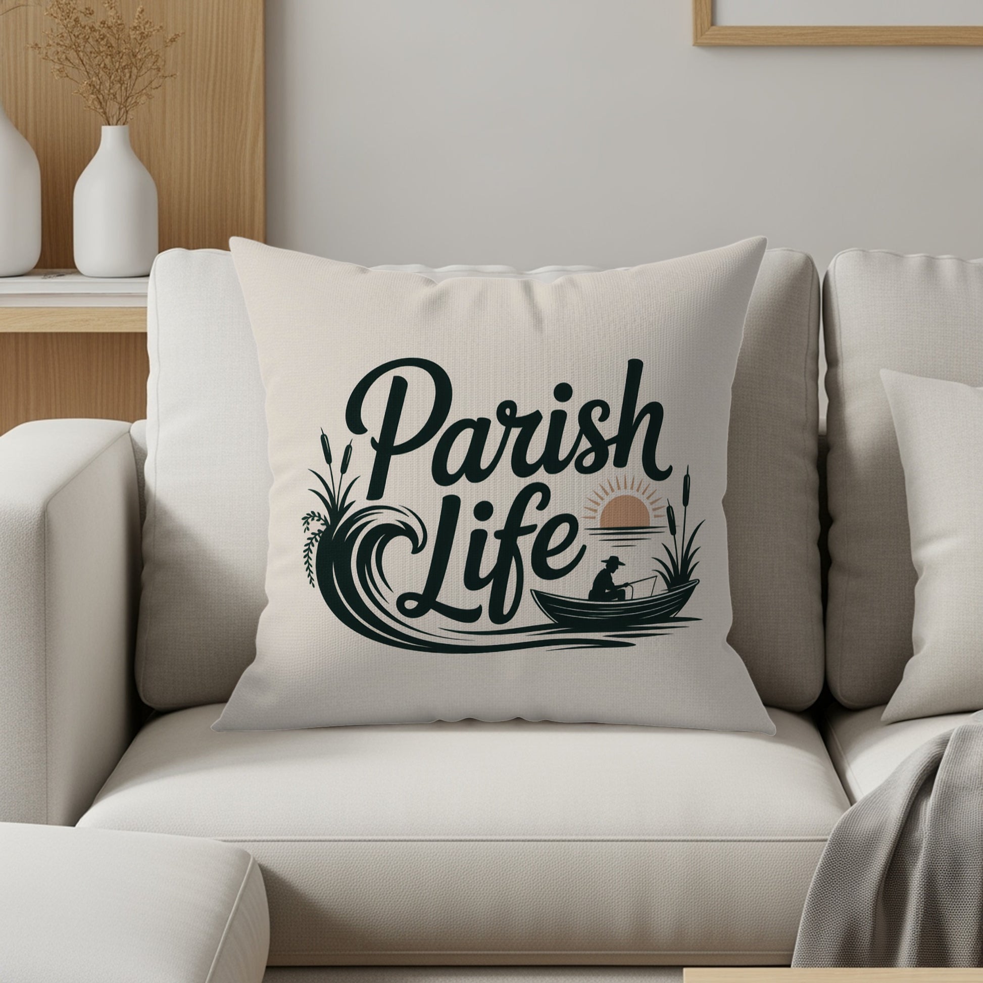 Parish Life Design Throw Pillow product