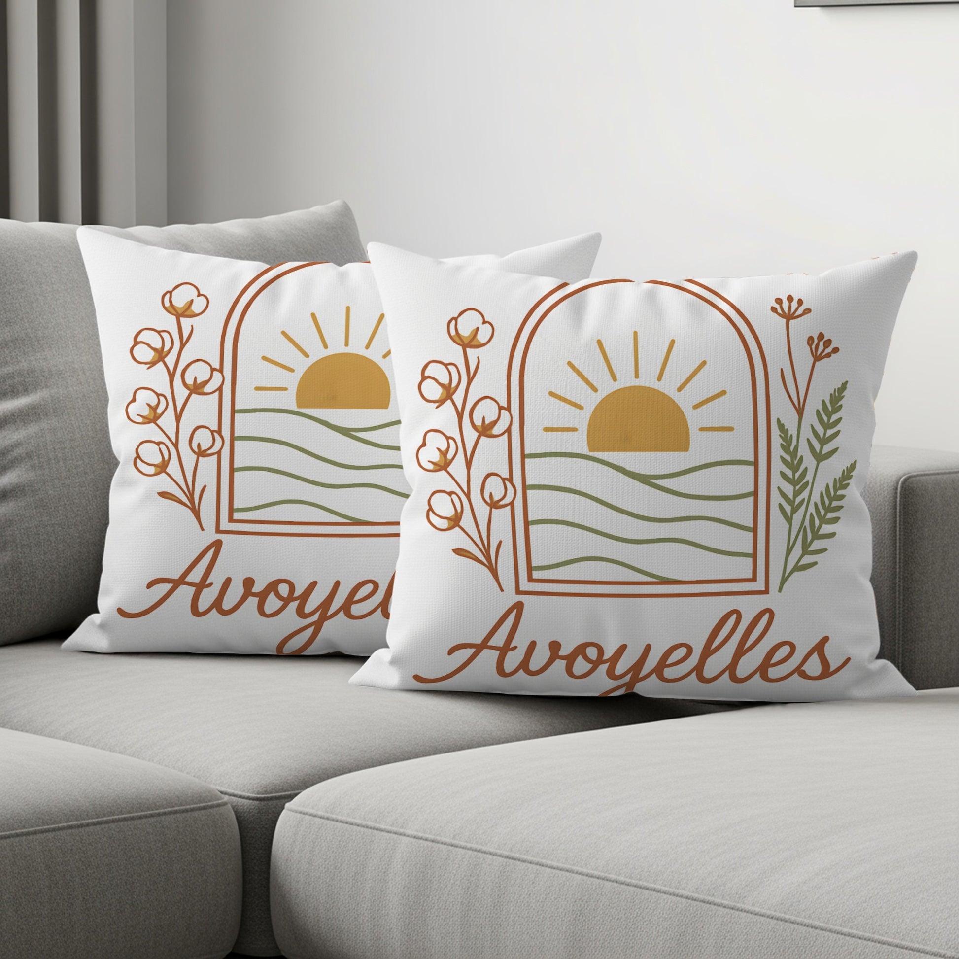 Avoyelles Sunrise Design Decorative Throw Pillow product type