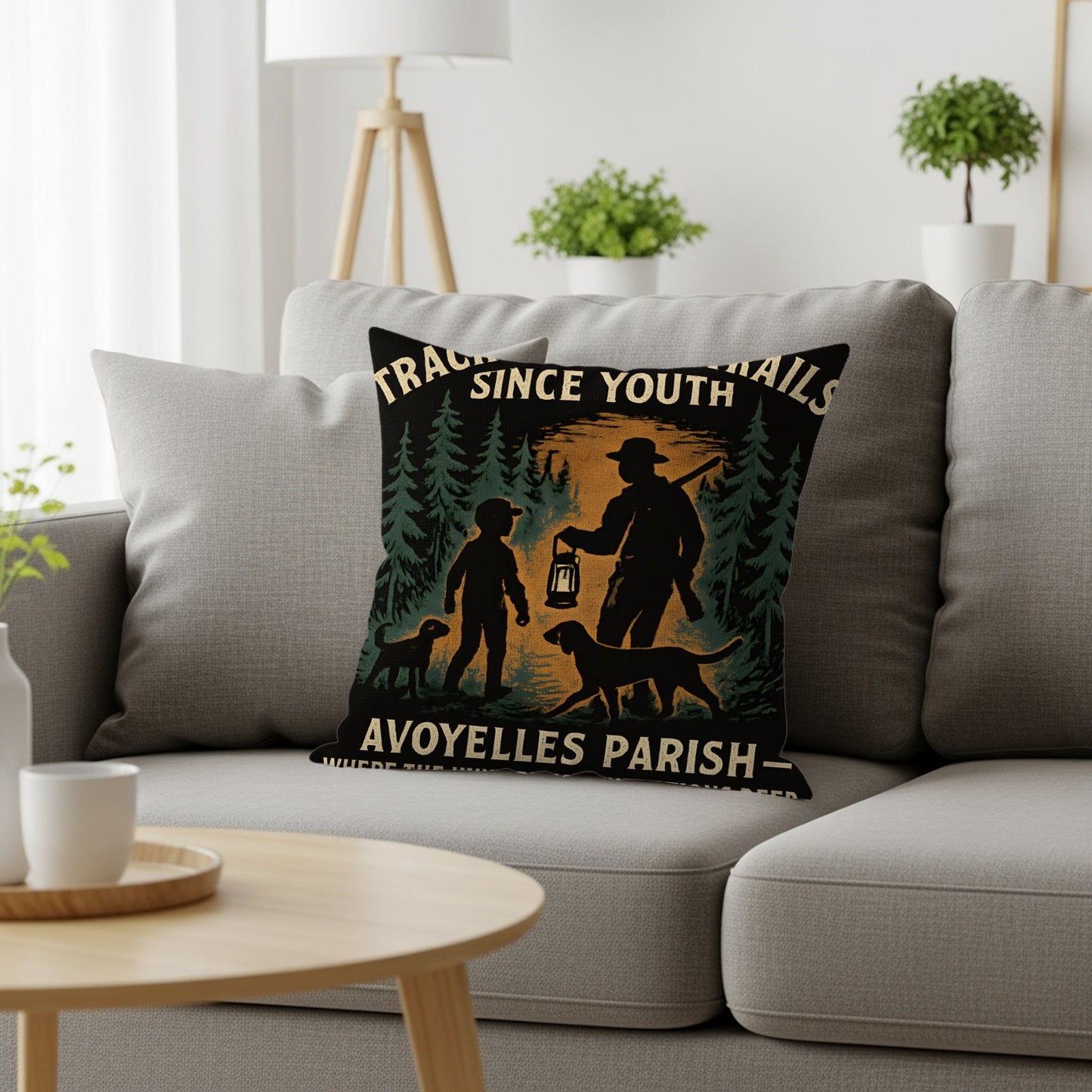 Rustic Avoyelles Parish Outdoor Scene Throw Pillow product type