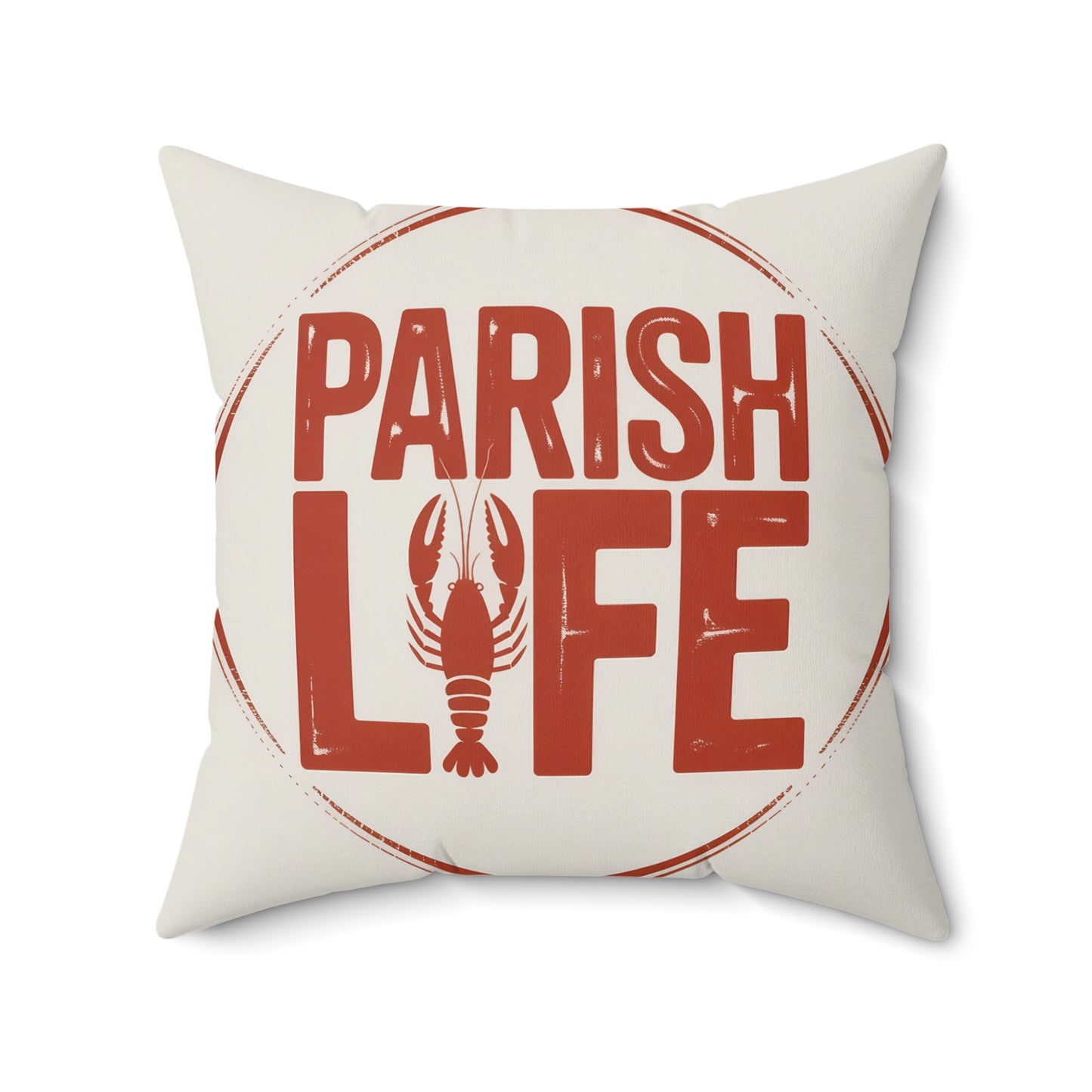 Parish Life Lobster Print Square Throw Pillow product