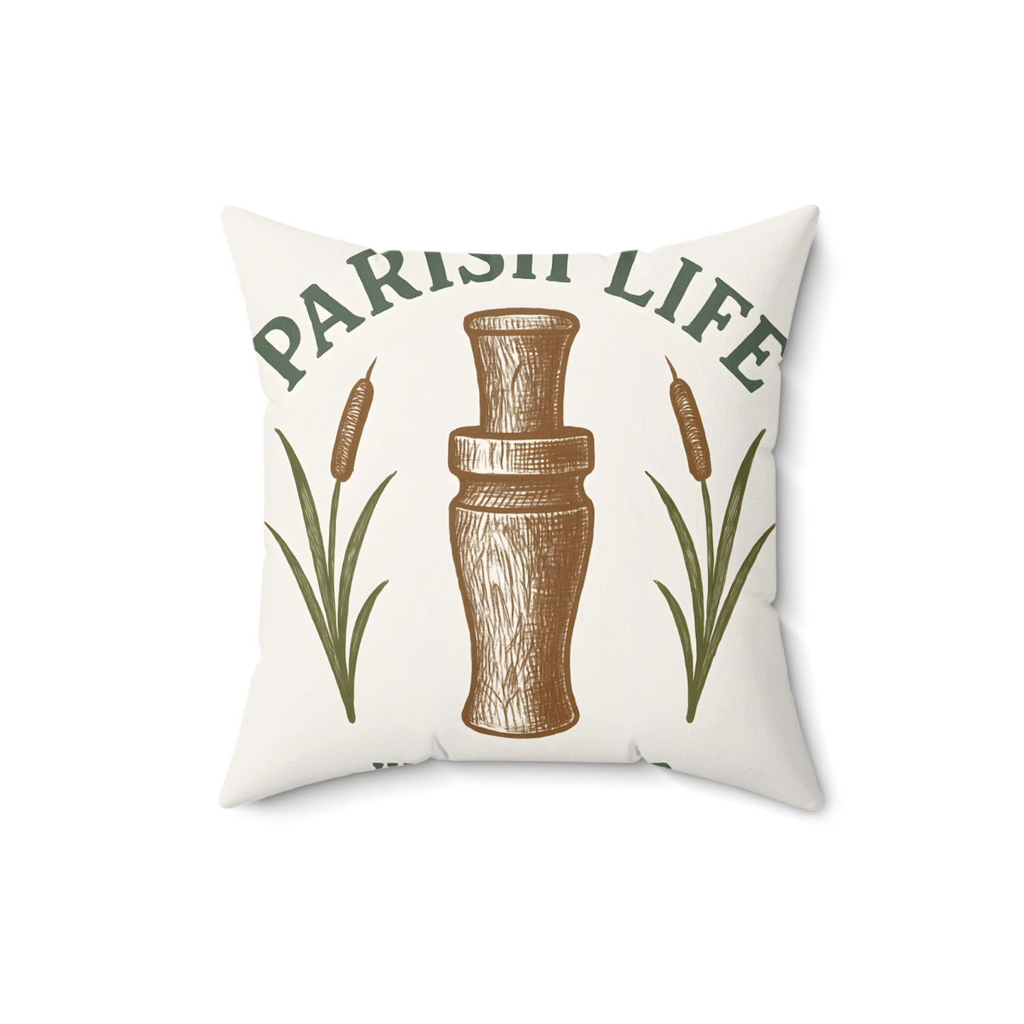 Parish Life Pillow with Unique Designer Print product type