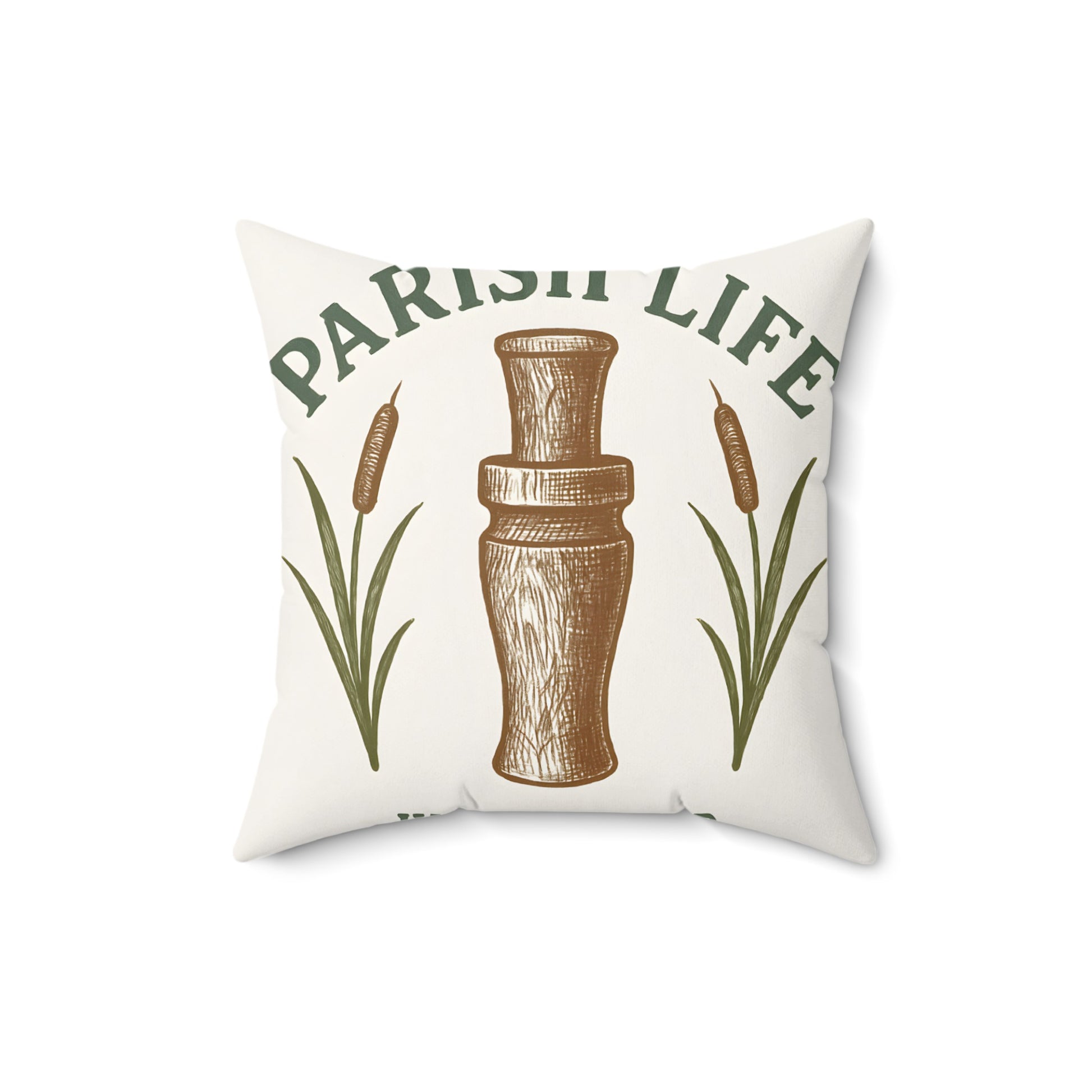 Parish Life Pillow with Unique Designer Print product type