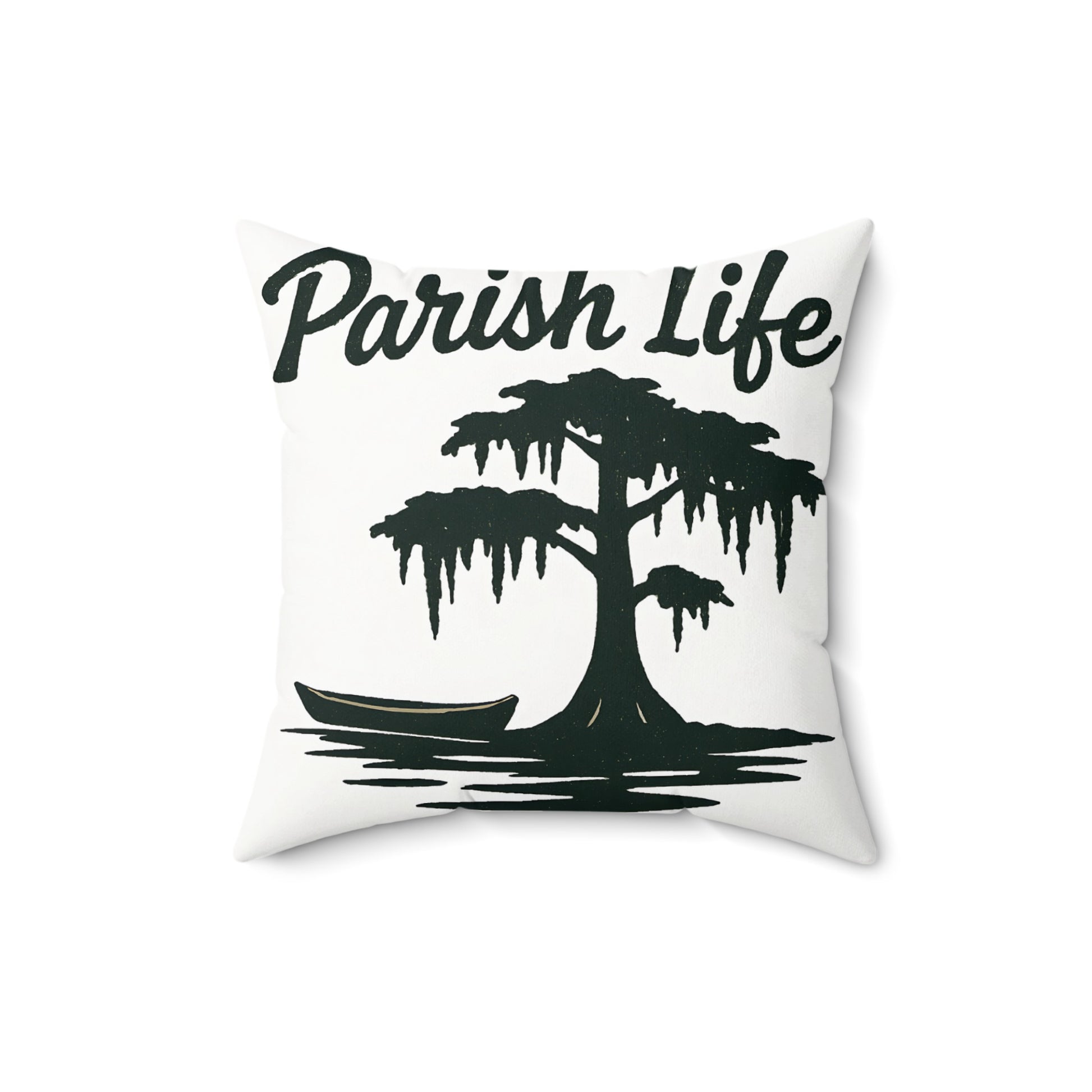Parish Life Tree and Boat Print Pillow product