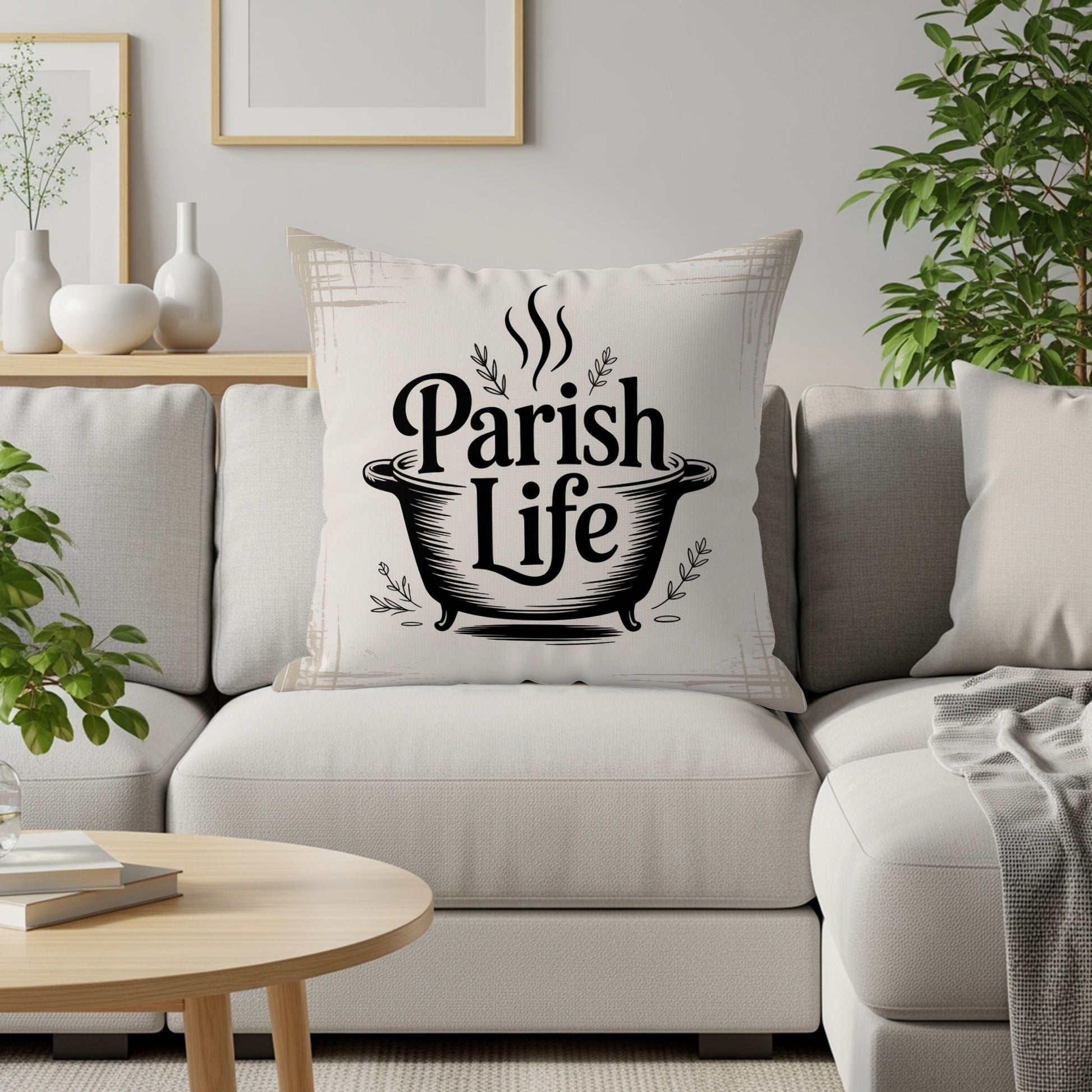 Parish Life Design Throw Pillow Home Decor Cushion product type