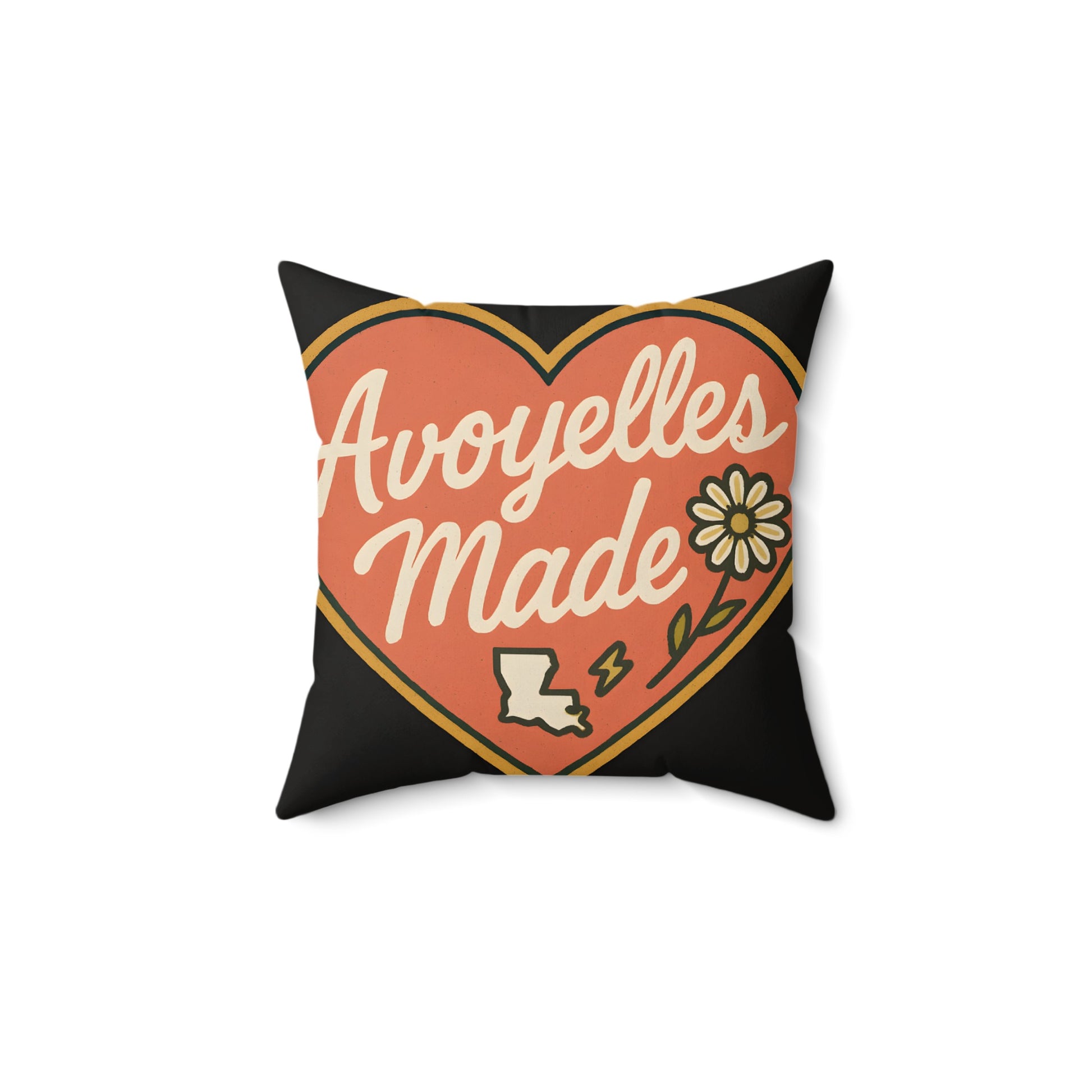 Avoyelles Made Heart Design Throw Pillow product