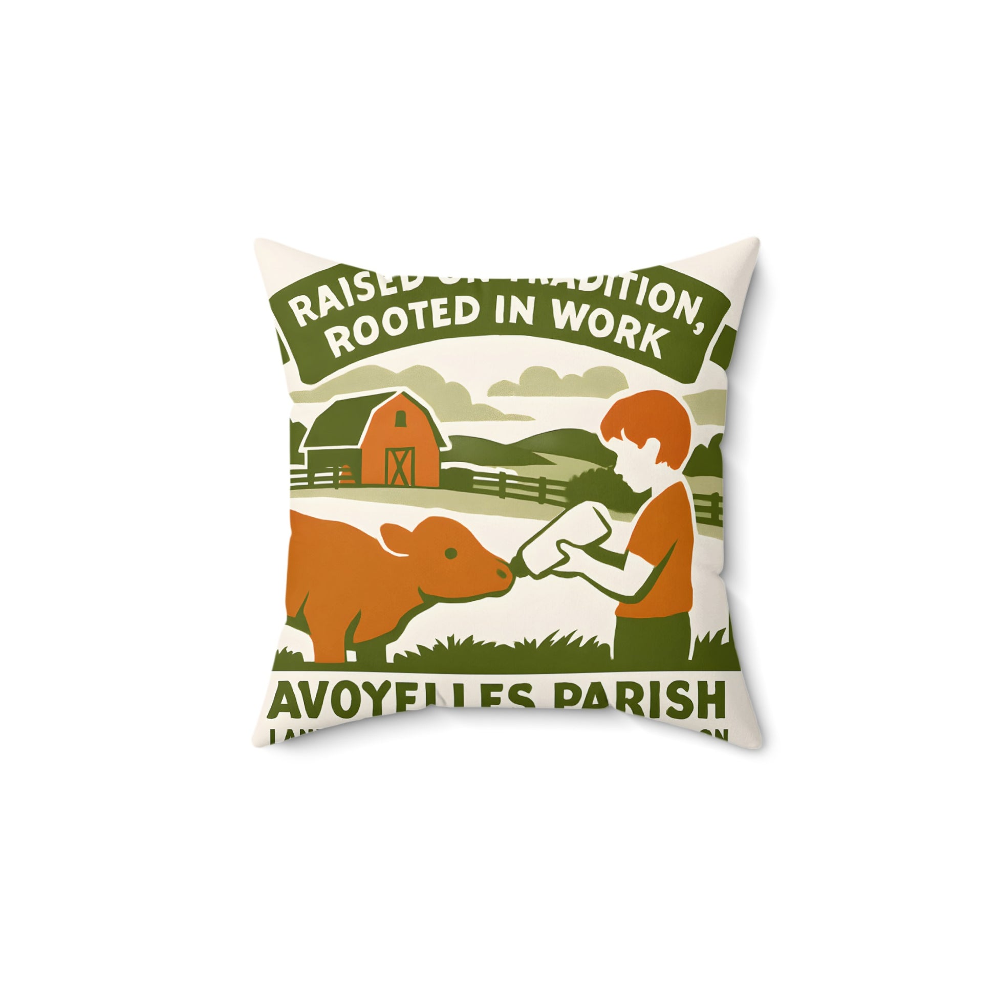 Avoyelles Parish Raised on Tradition Throw Pillow product