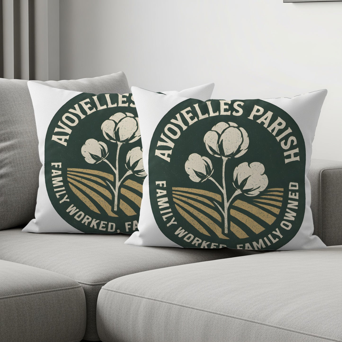 AVOYELLES PARISH Family Worked Throw Pillow product