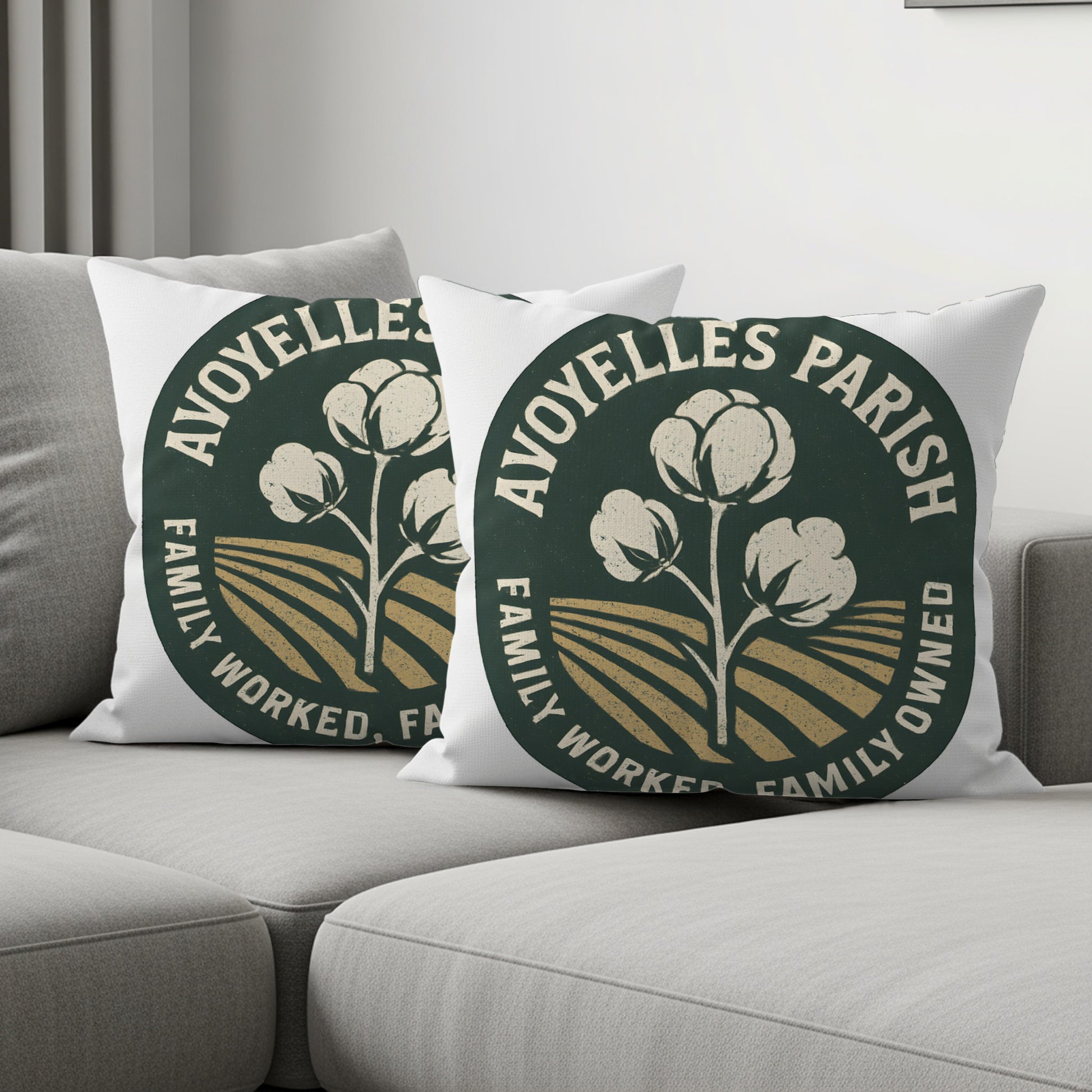AVOYELLES PARISH Family Worked Throw Pillow product