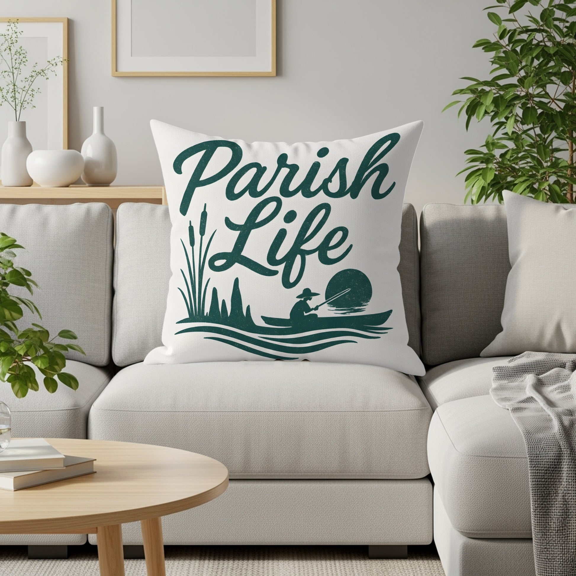 Parish Life Design Throw Pillow product
