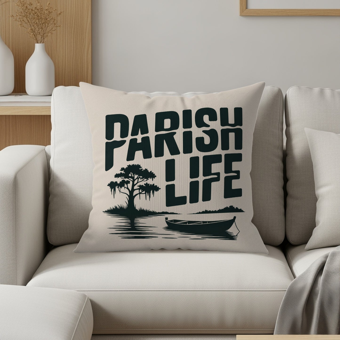 Parish Life Graphic Throw Pillow product type
