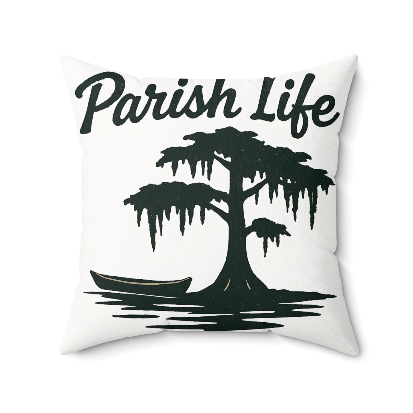 Parish Life Tree and Boat Theme Throw Pillow product type
