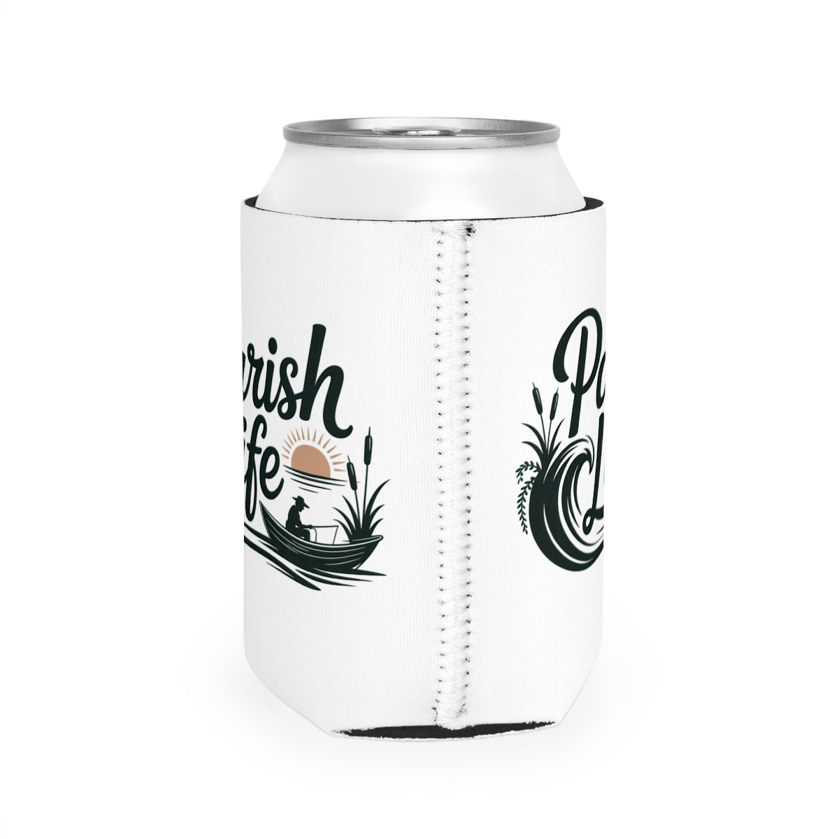 Fisherman Sunrise Design Can Cooler product