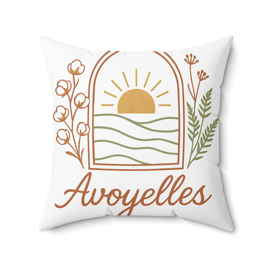 Avoyelles Sunrise with Floral Design Pillow product