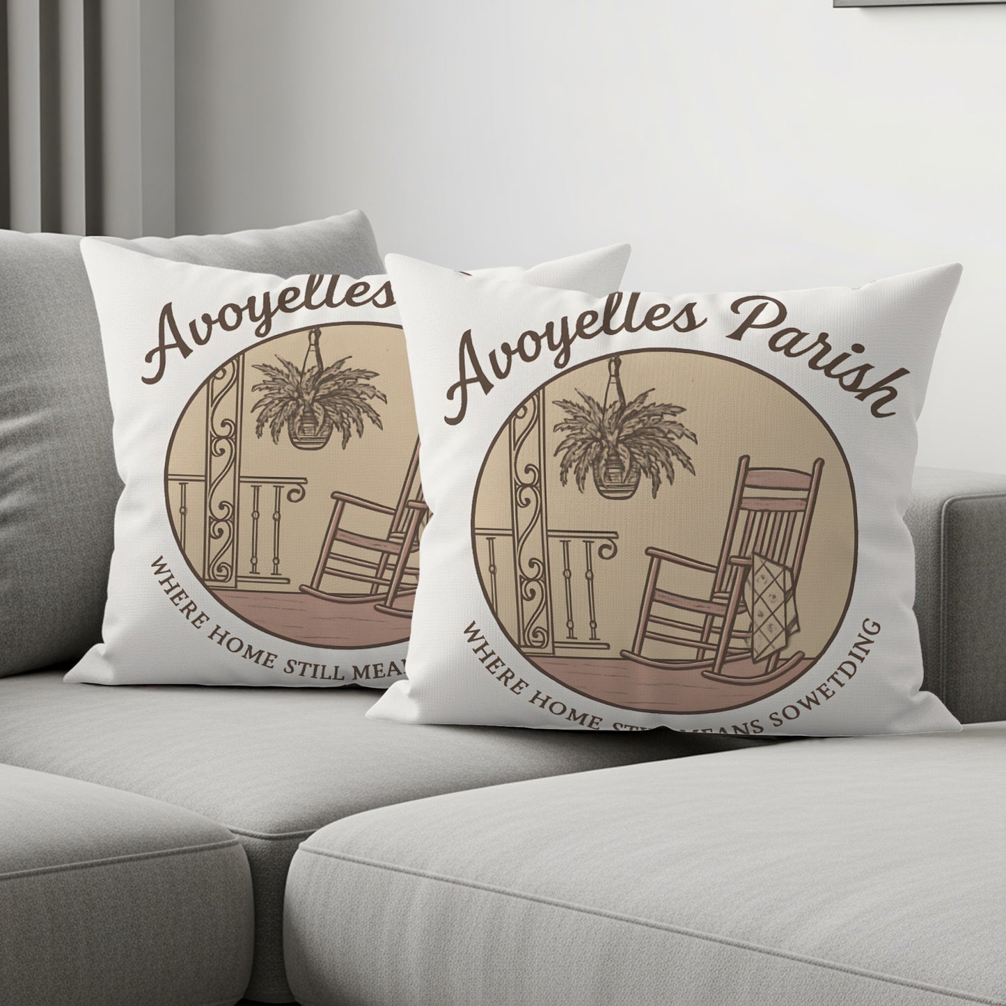 Avoyelles Parish Theme Throw Pillow Decorative Product