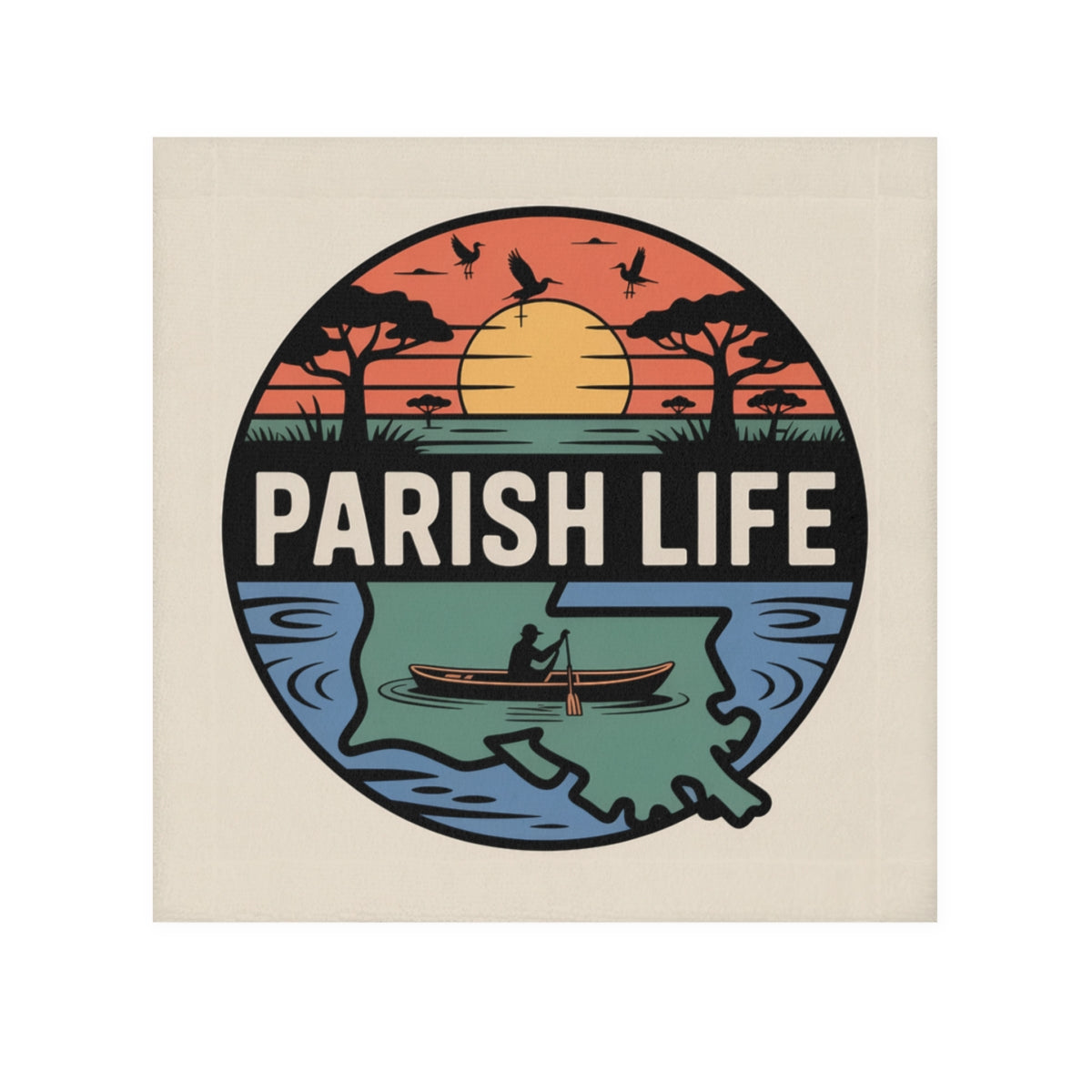 Vibrant Artistic Parish Life Design Tote Bag product