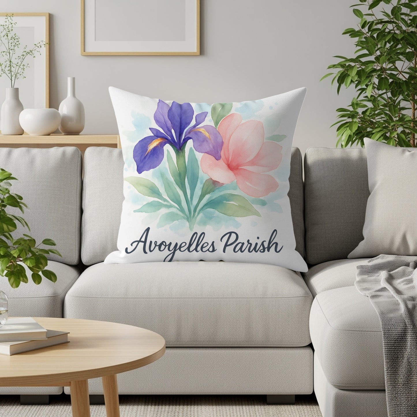 Avoyelles Parish Floral Throw Pillow product