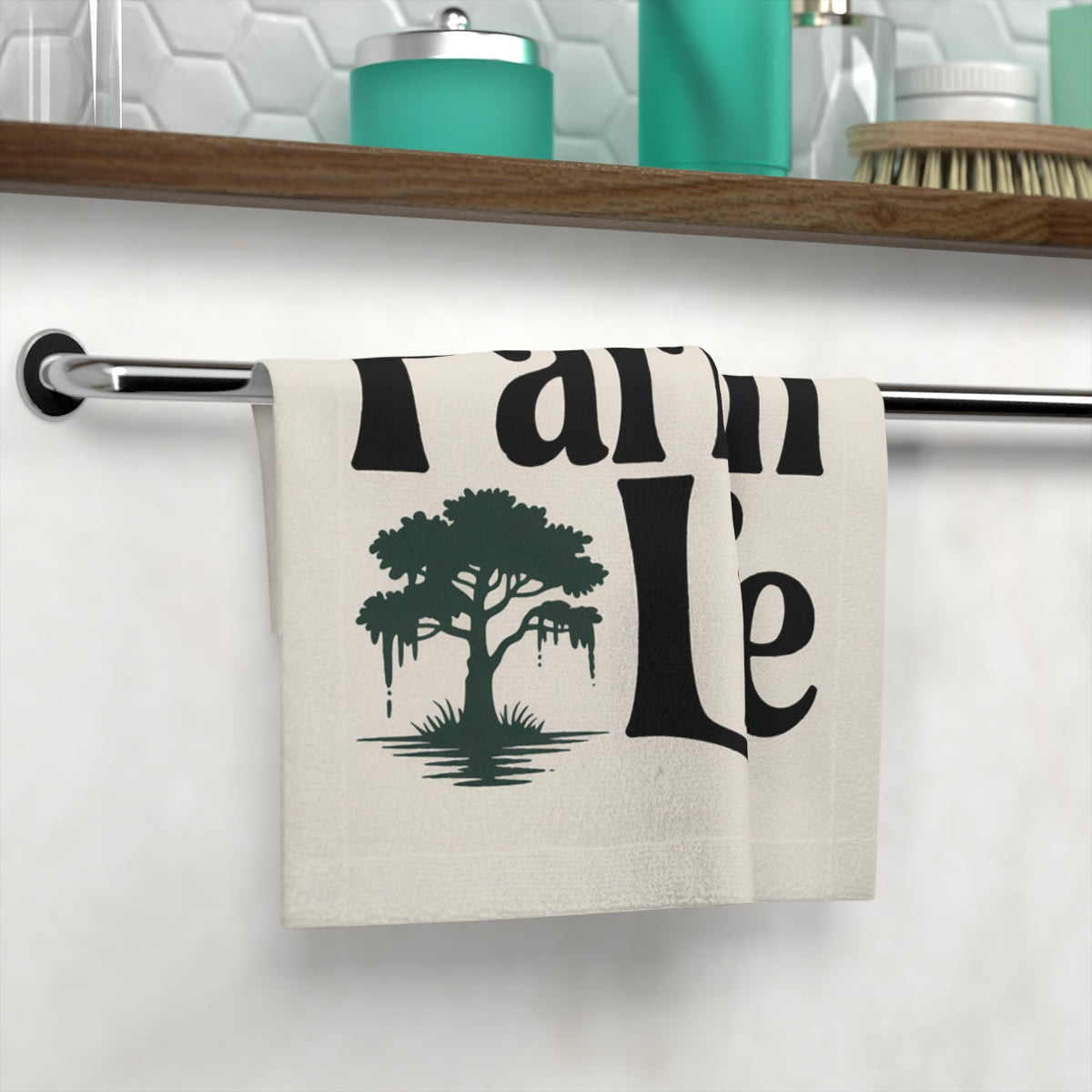 Palm Tree Printed Bathroom Decorative Towel product