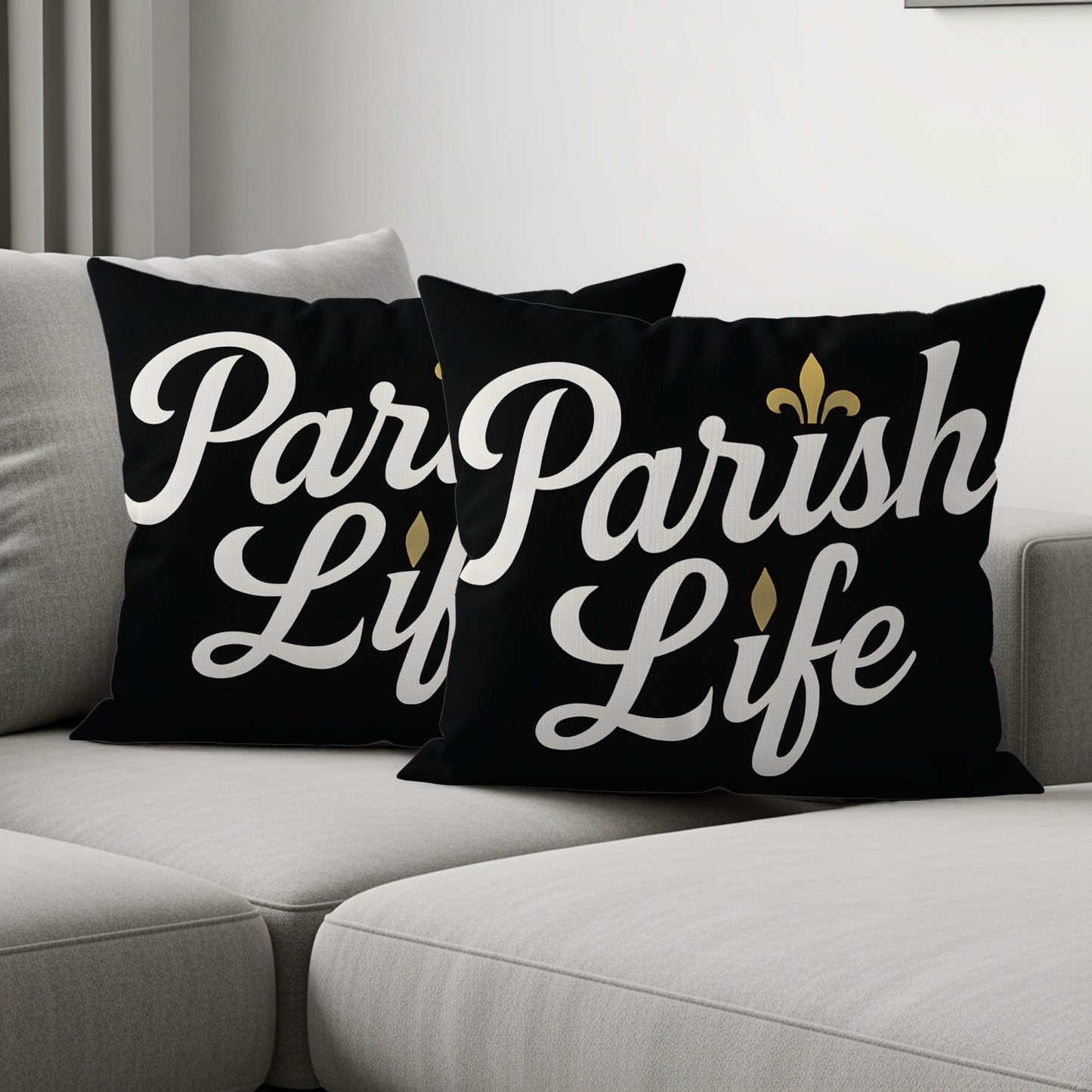Parish Life Decorative Black Throw Pillow product