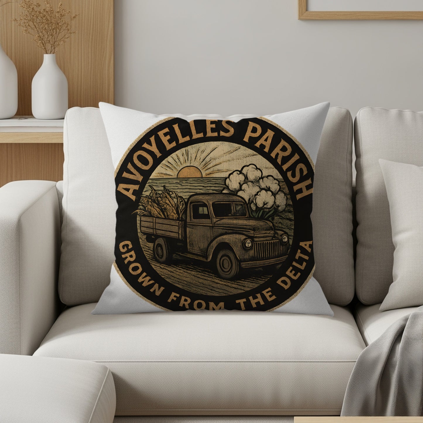 Avoyelles Parish Grown From The Delta Throw Pillow product