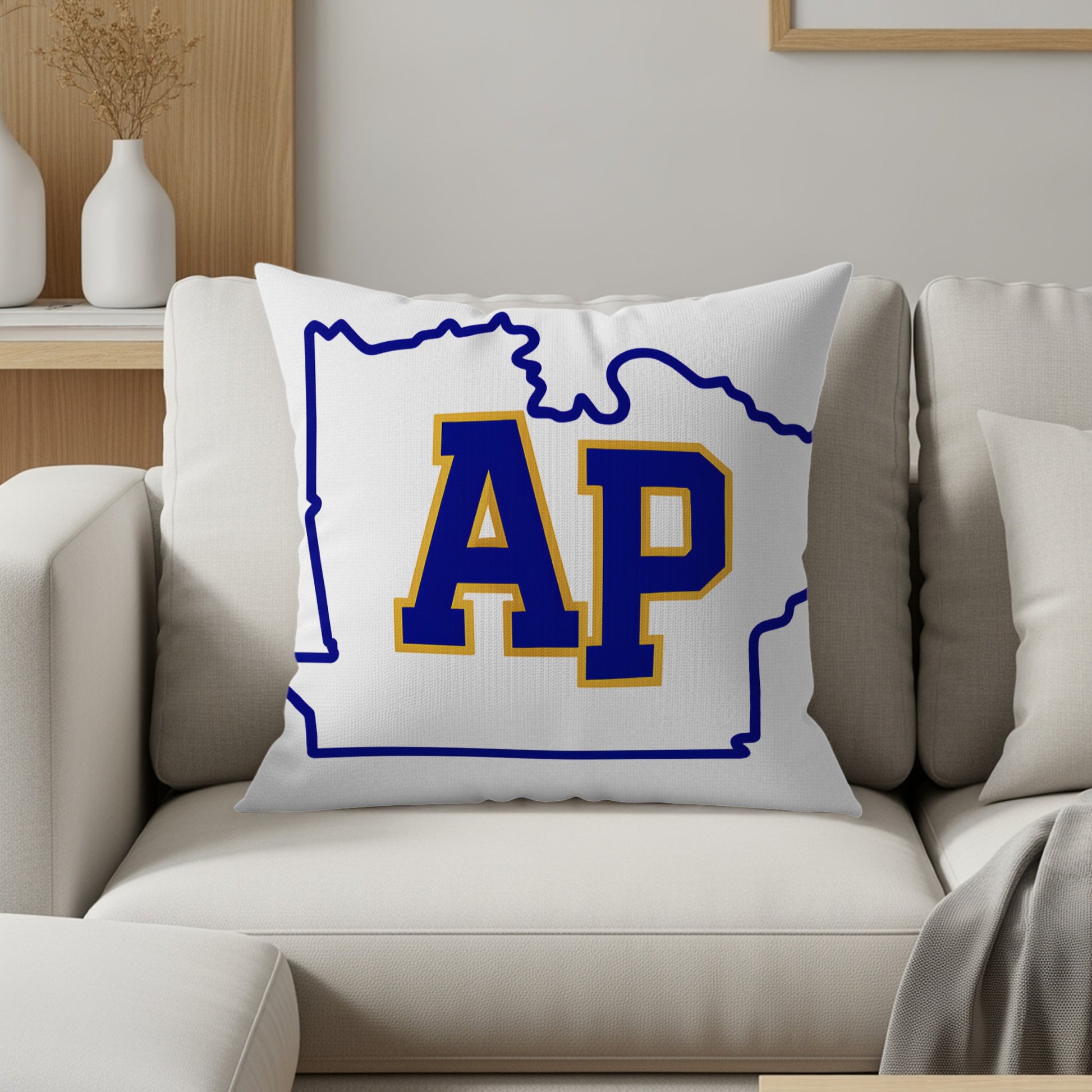 AP Blue and Yellow Decorative Pillow product type