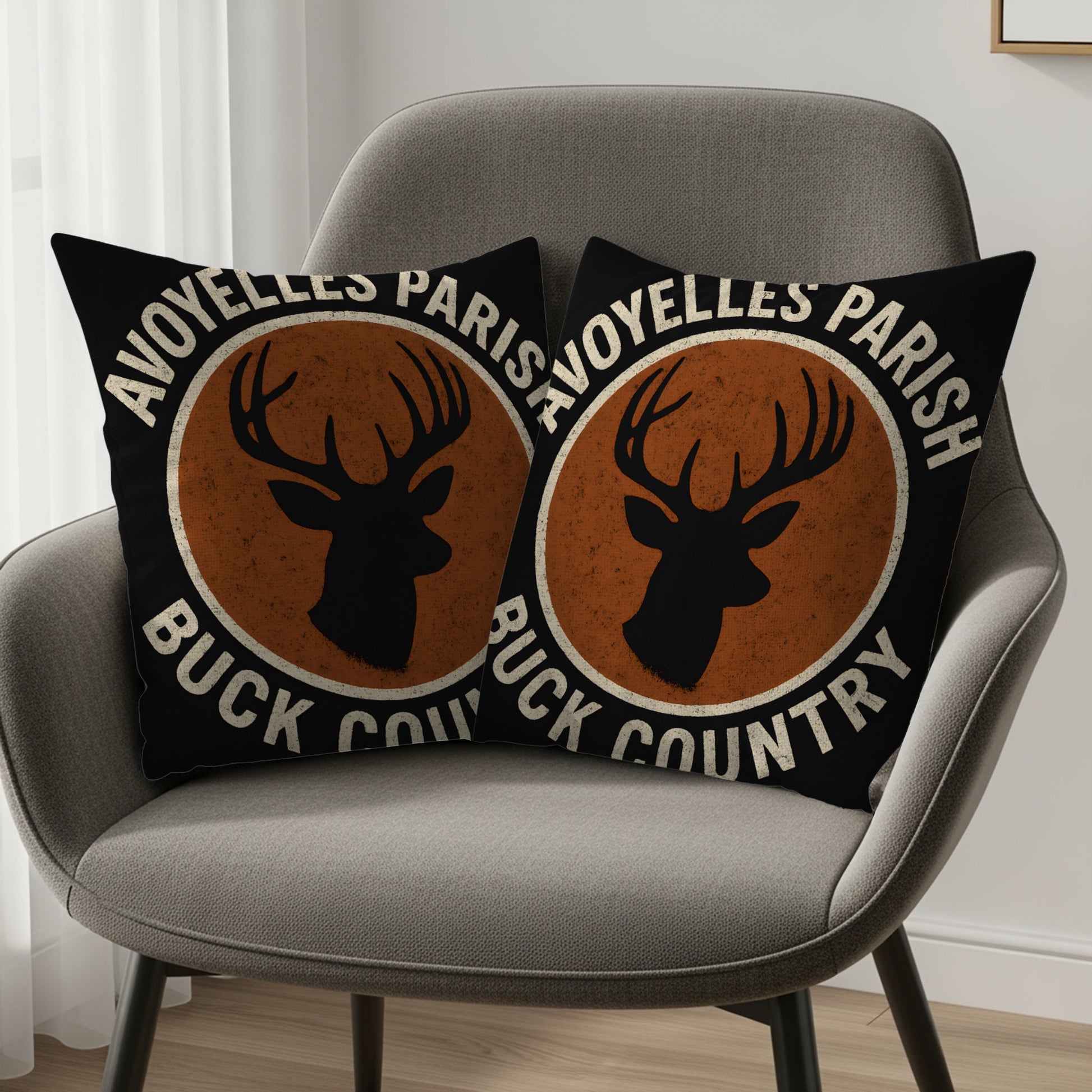 Avoyelles Parish Buck Country Decorative Pillow product