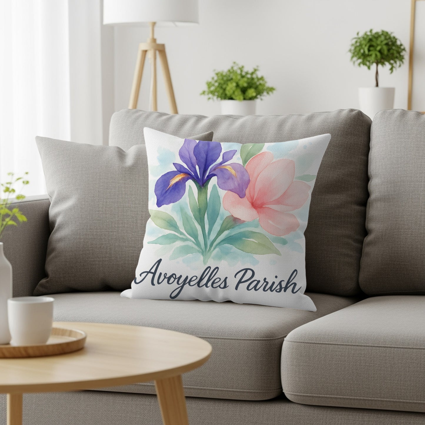 Avoyelles Parish Pillow with Colorful Floral Design product