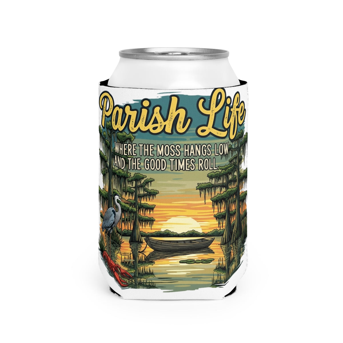 Parish Life Where the Moss Hangs Low product koozie