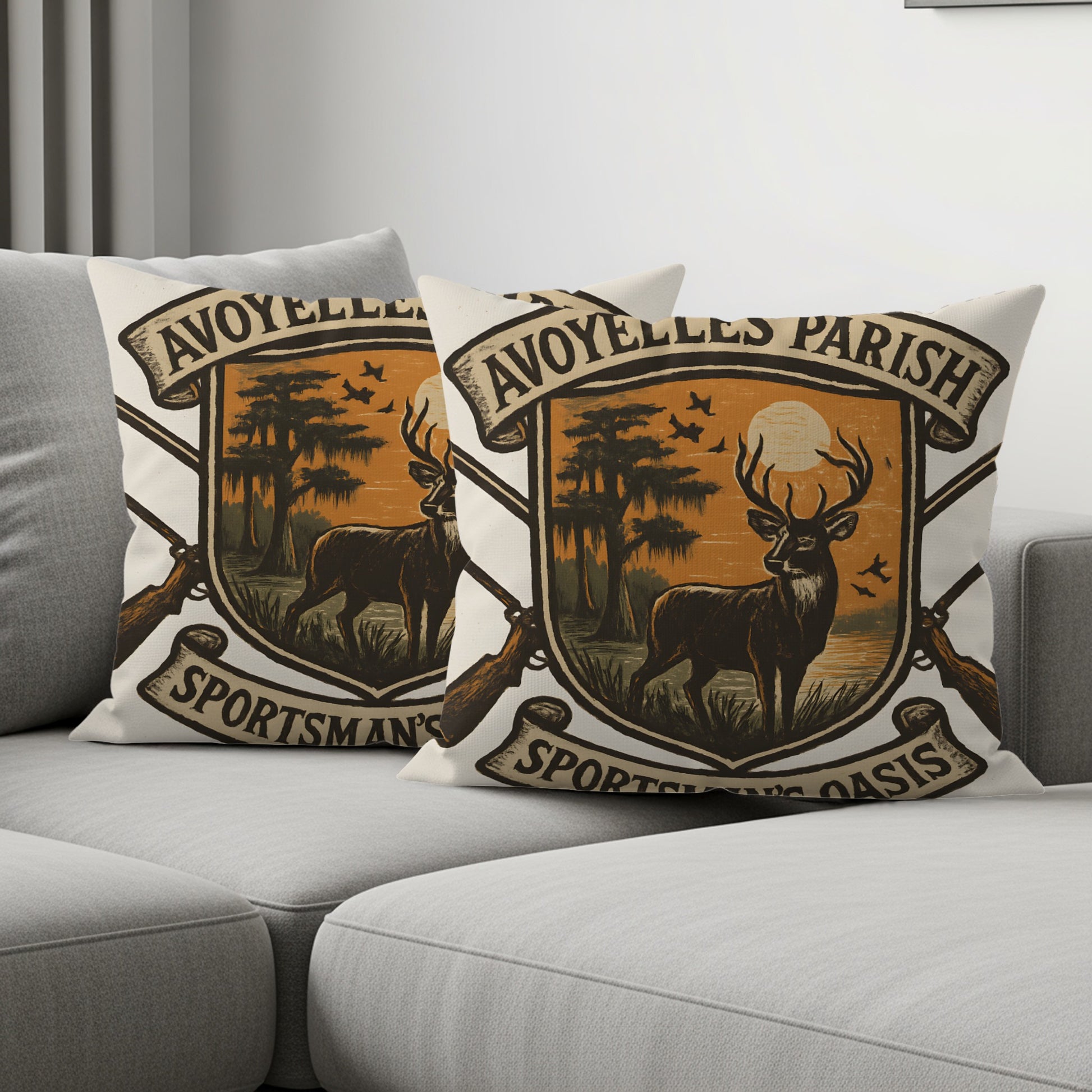 Avoyelles Parish Sportsman's Oasis Throw Pillow product type