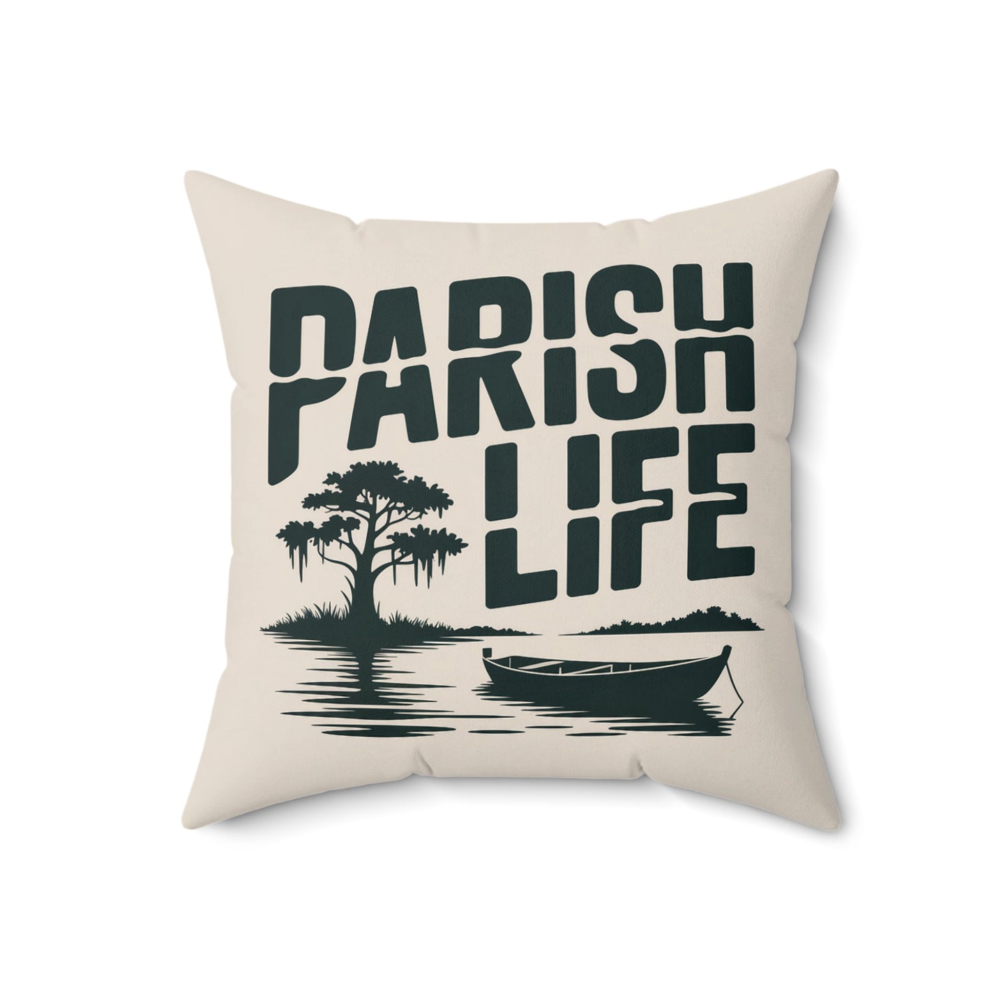 Parish Life Tree and Boat Design Pillow product