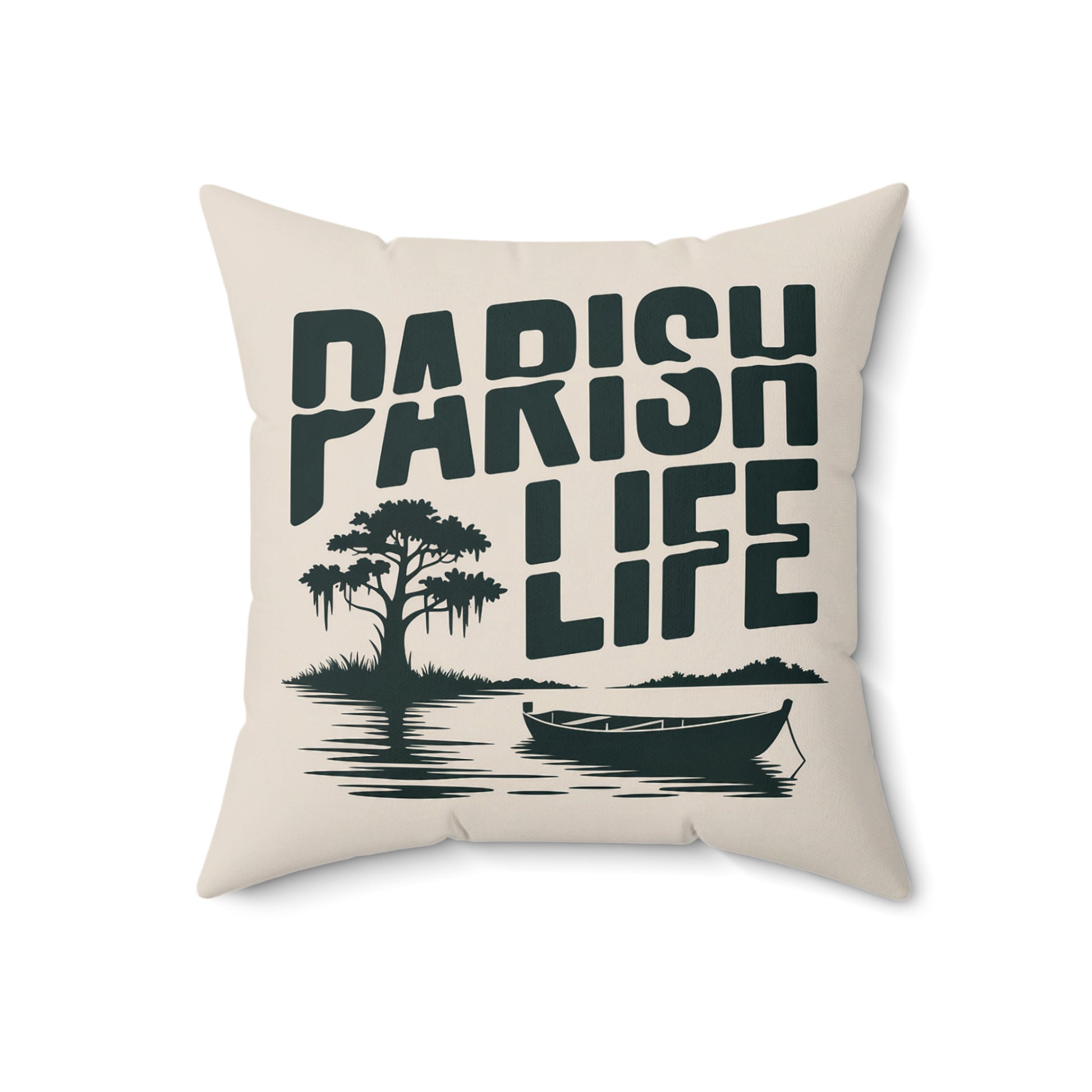 Parish Life Tree and Boat Design Pillow product