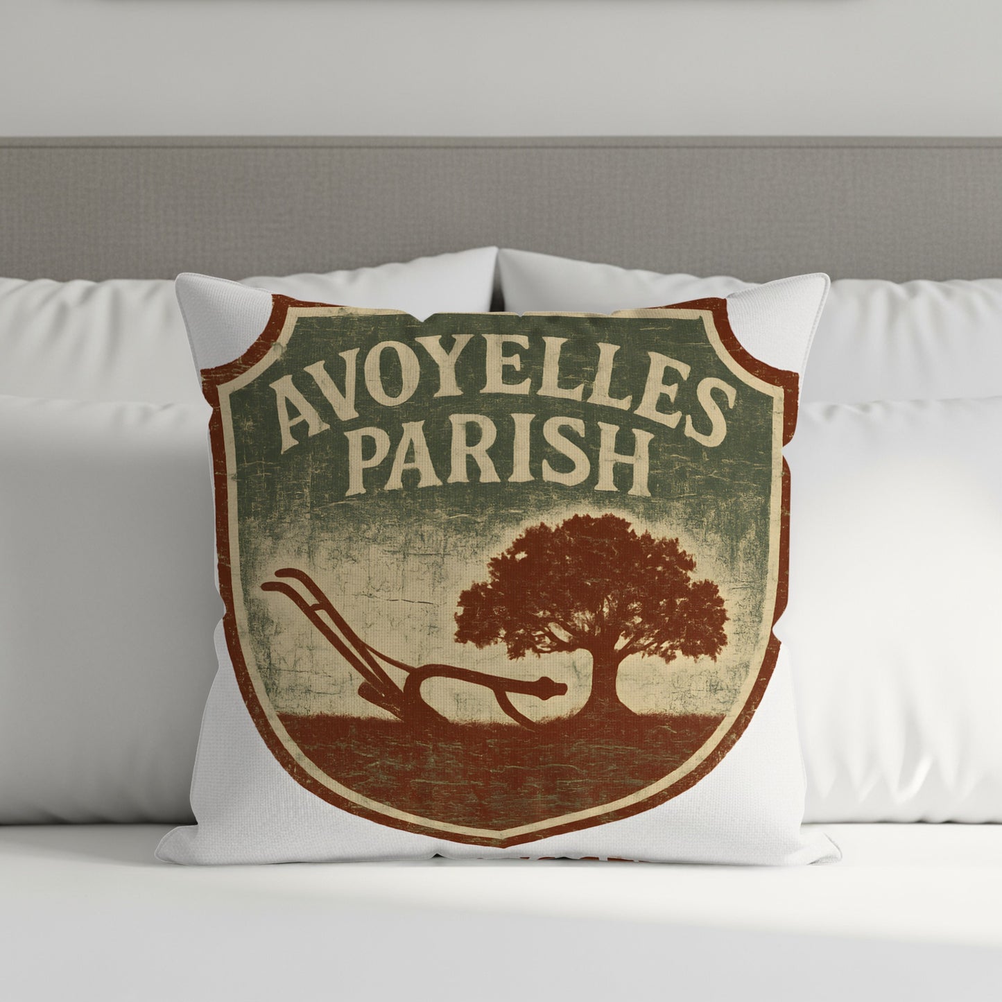 Avoyelles Parish Rustic Vintage Style Pillow product