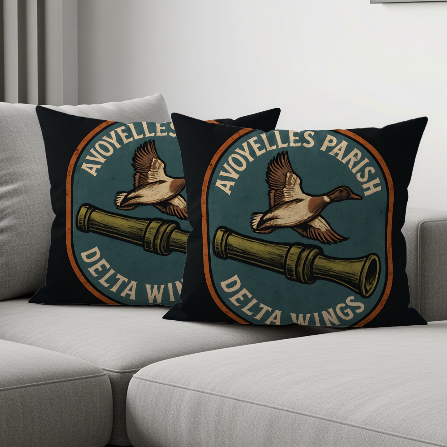 Avoyelles Parish Delta Wings Printed Pillow product