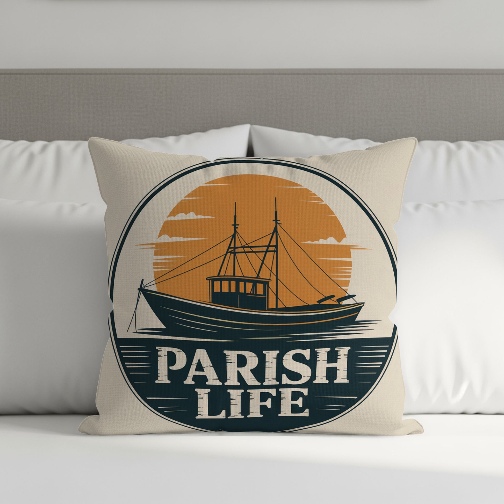Parish Life Nautical Print Cushion product type
