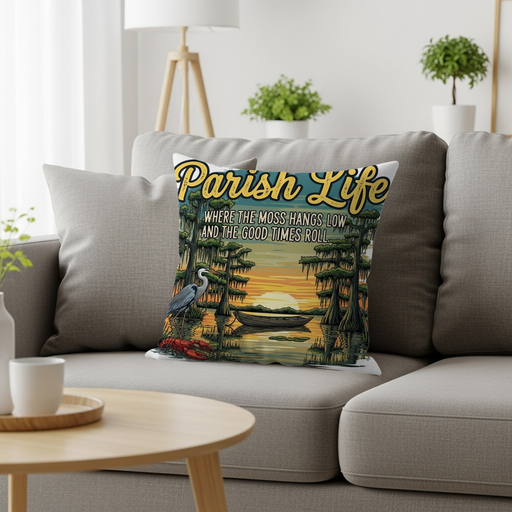 Parish Life Scenic Design Throw Pillow product