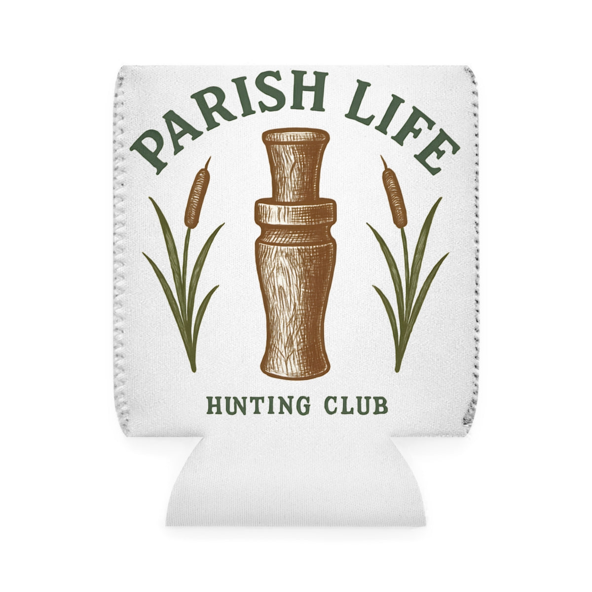 Parish Life Hunting Club themed beverage sleeve product