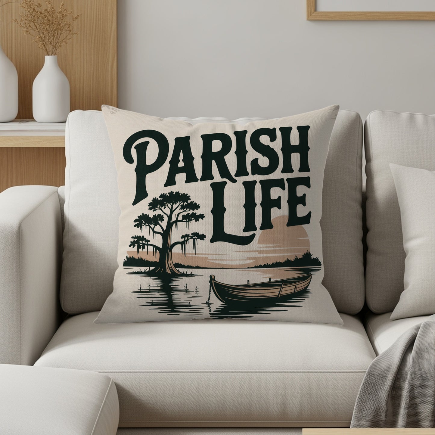 Parish Life Scenic Design Throw Pillow product