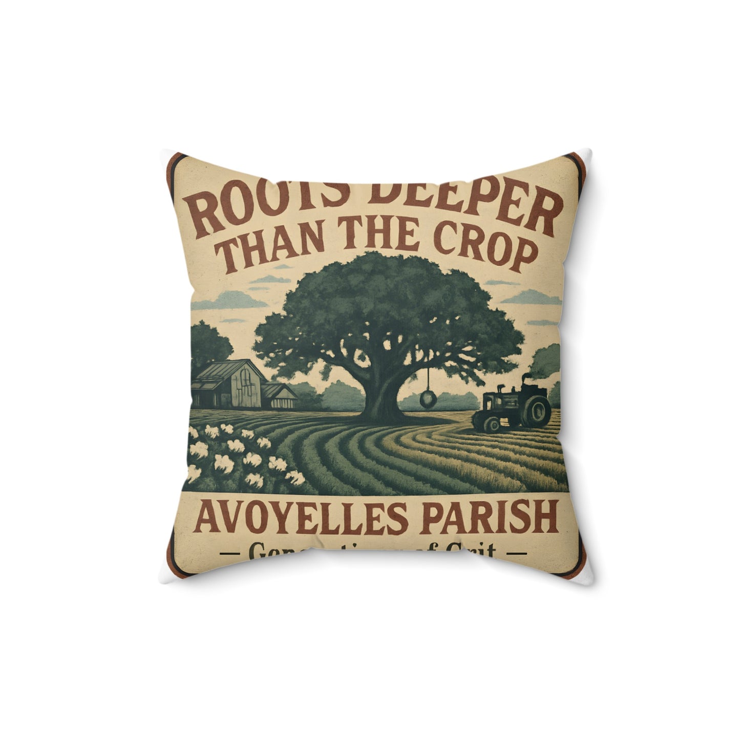 Roots Deeper Than The Crop Print Throw Pillow product