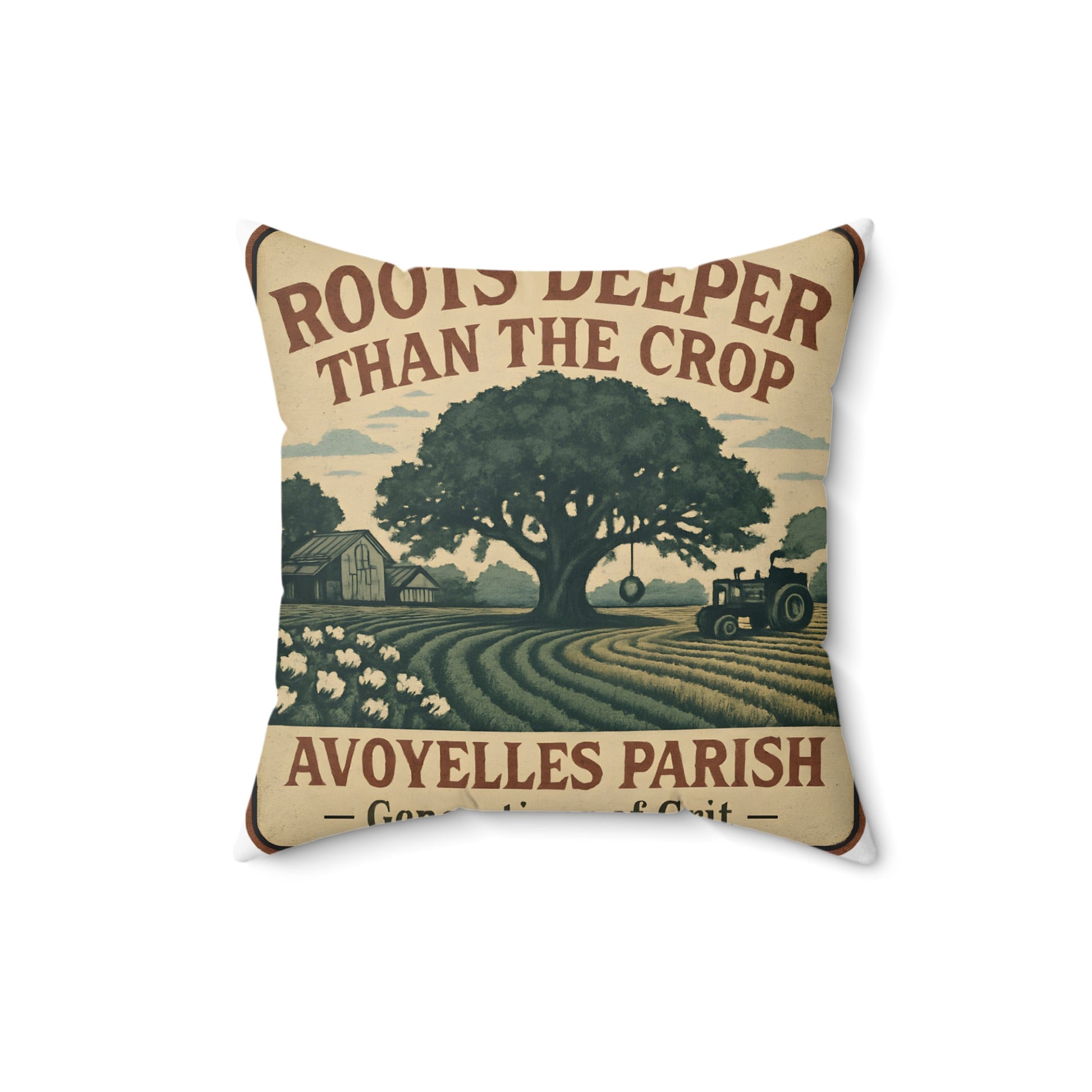 Roots Deeper Than The Crop Print Throw Pillow product