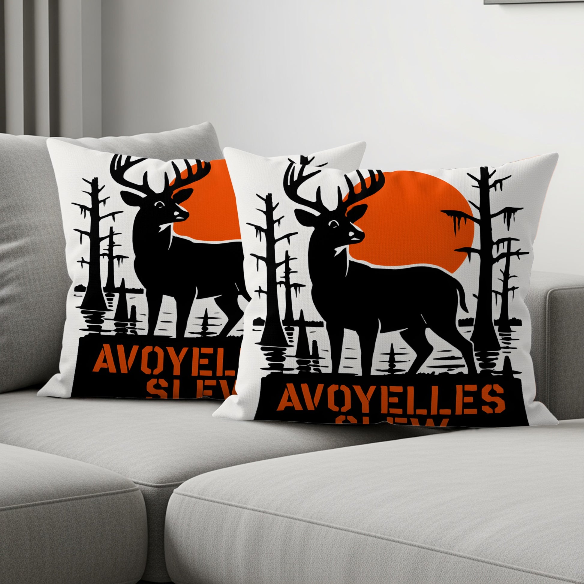 Avoyelles Slew Hunting Deer Pillow Cover product