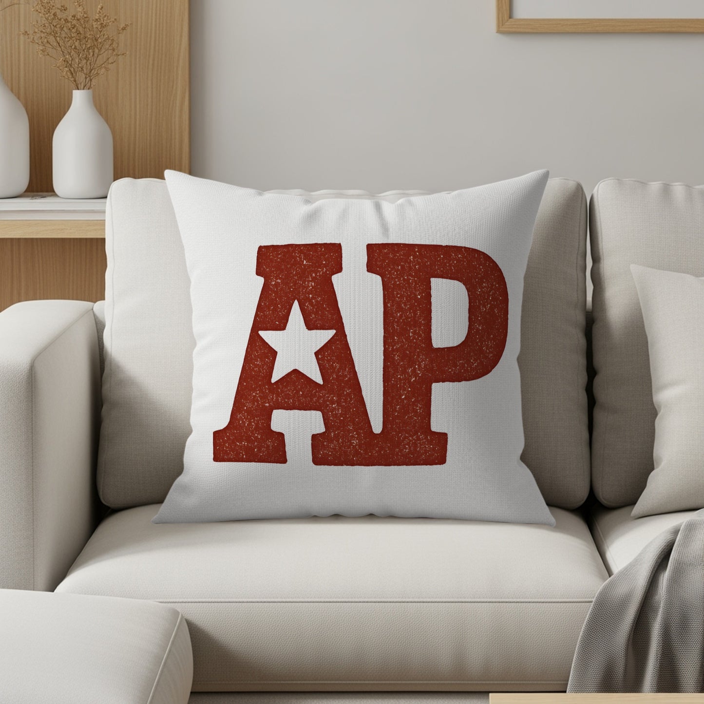 Bold AP Design Throw Pillow product