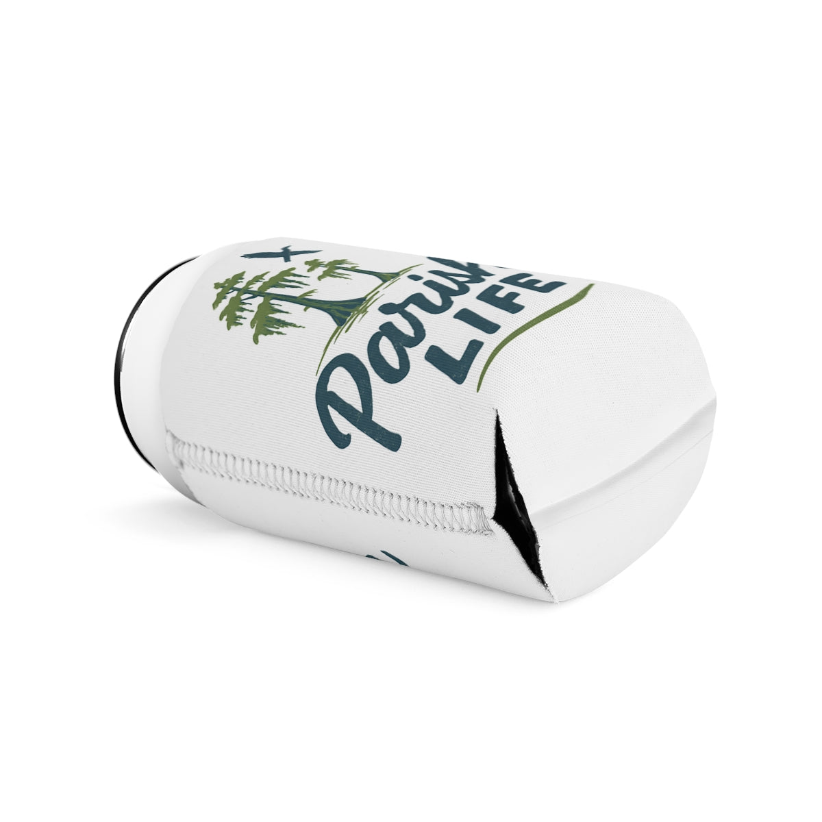 Paradise Life Design on White Can Cooler product