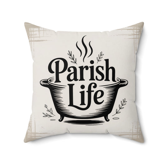 Parish Life Design Throw Pillow product type