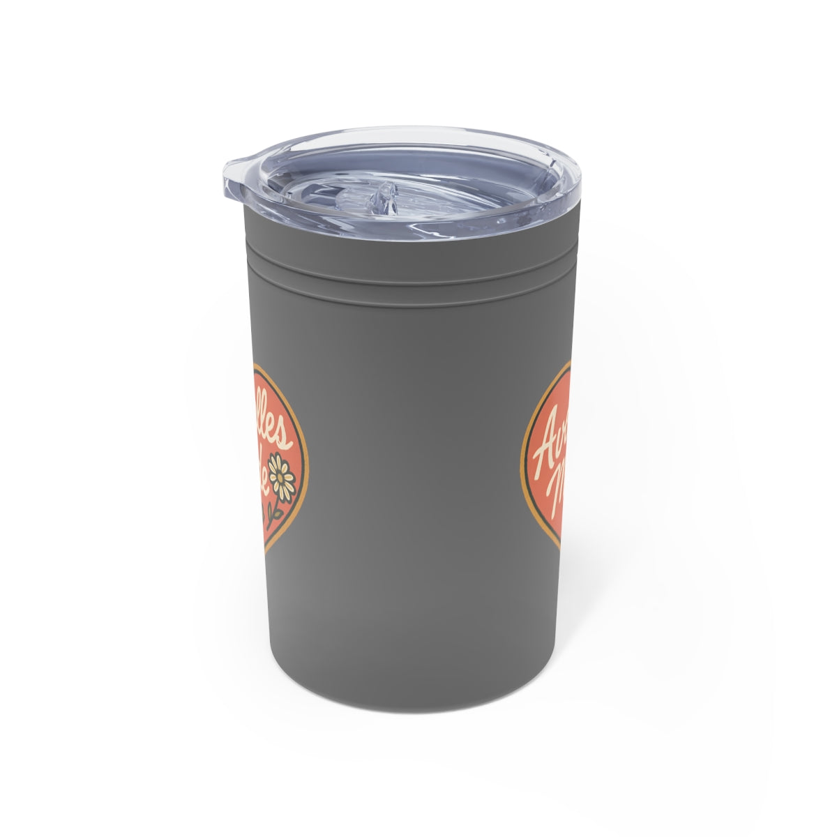 Vintage Floral Logo Gray Designer Tumbler Product