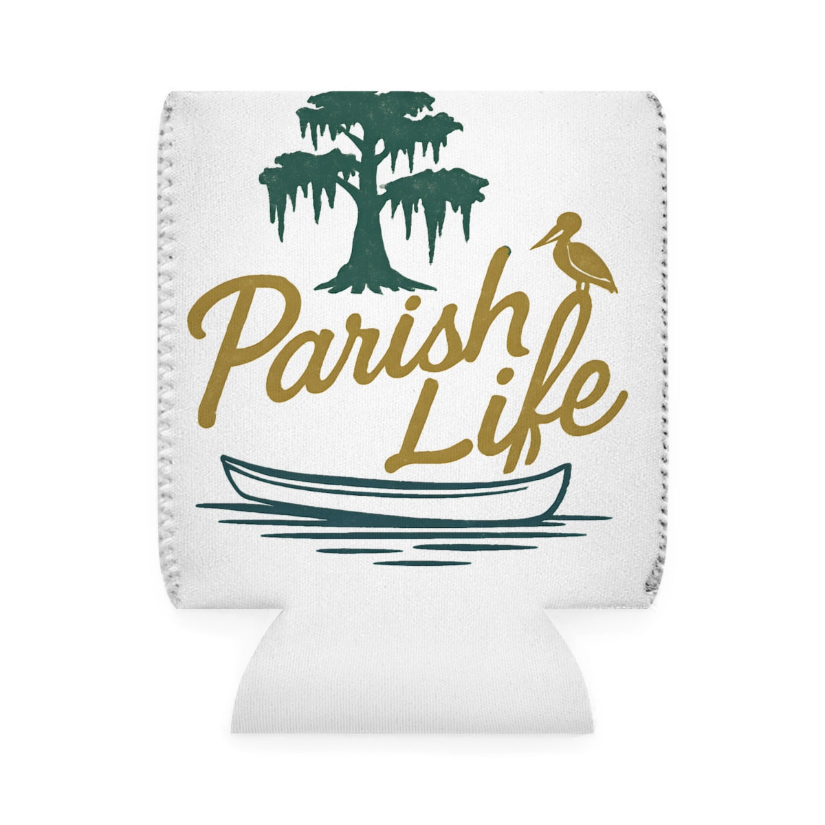 Parish Life Design on Neoprene Can Cooler product type