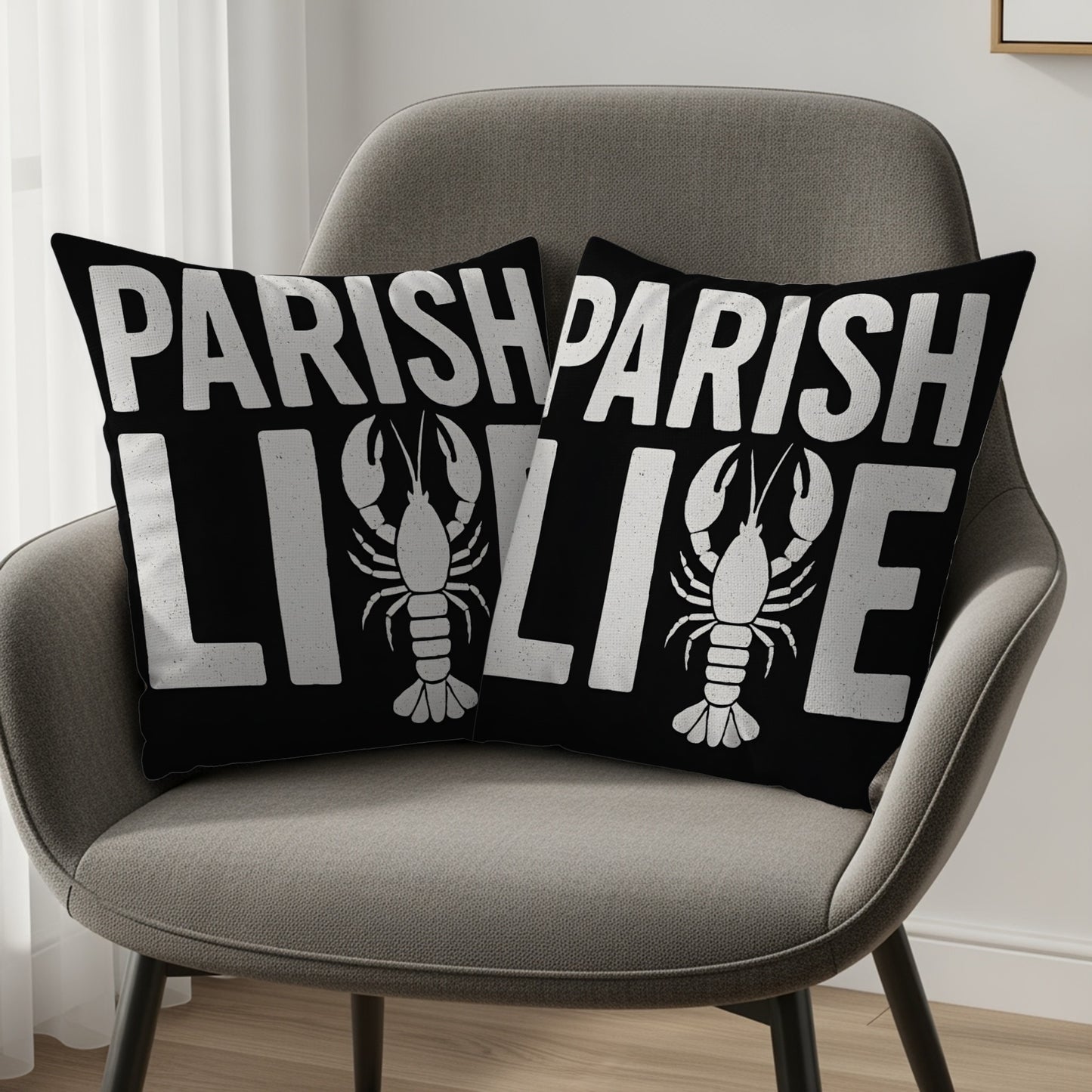 Parish Life Lobster Design Throw Pillow product type