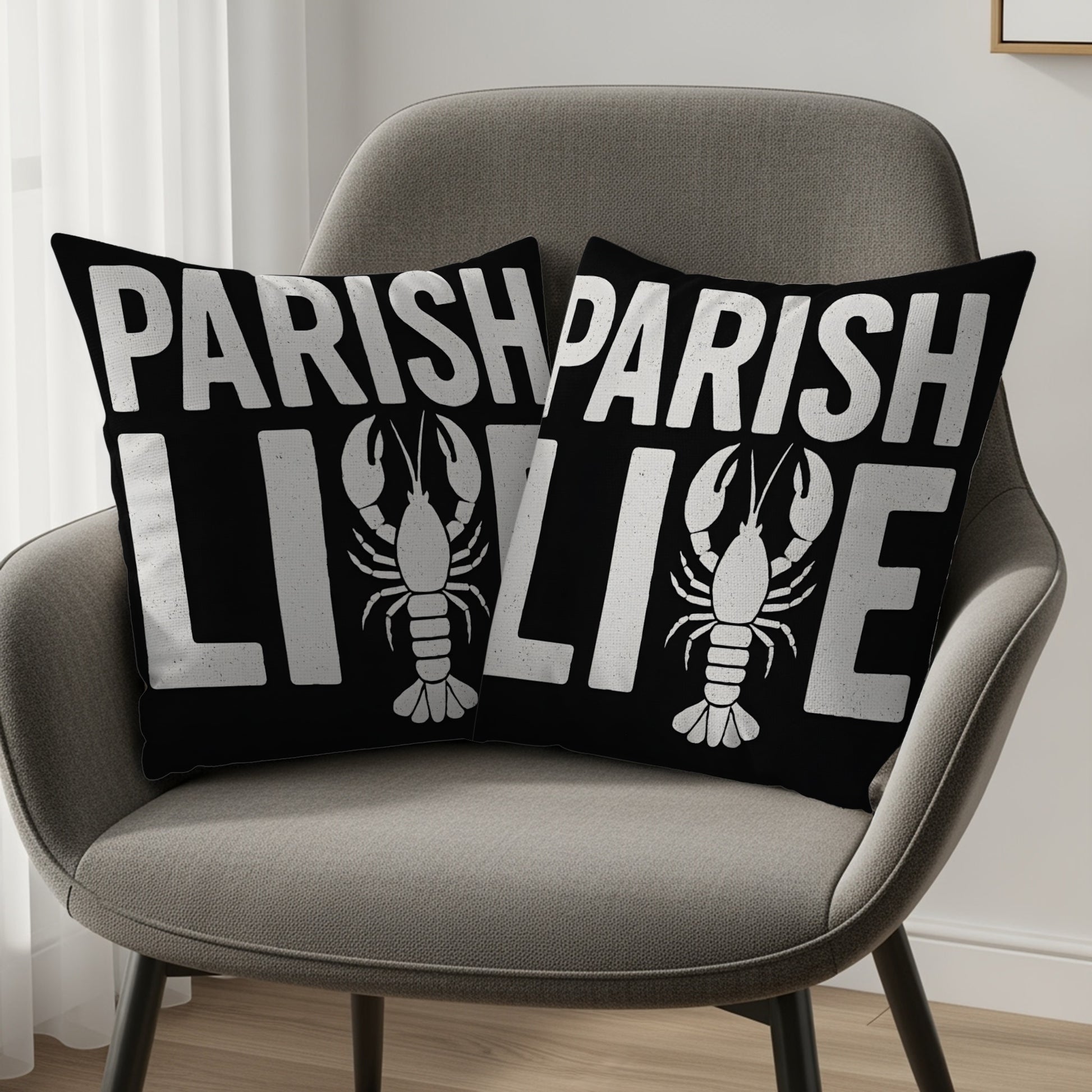 Parish Life Lobster Design Throw Pillow product type