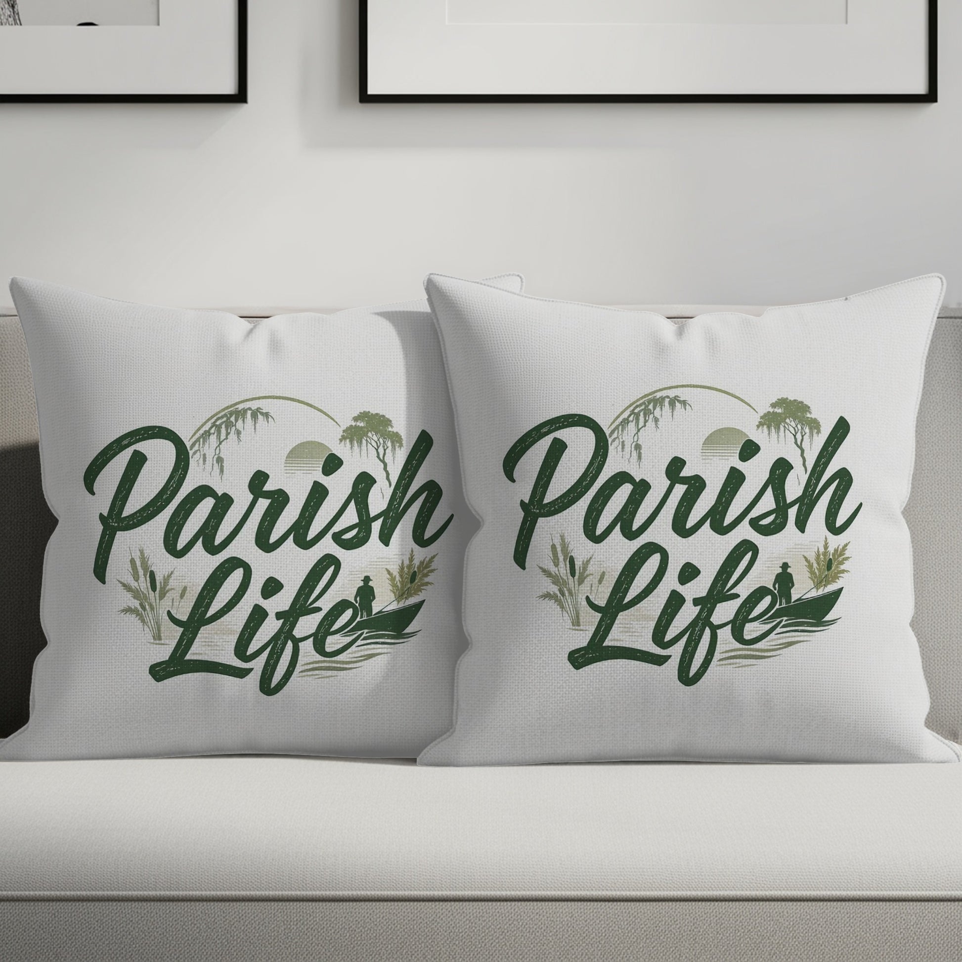 Cozy Parish Life Themed Decorative Pillow product type
