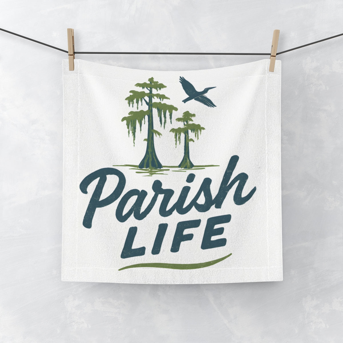Parish Life Graphic Tee with Cypress Trees and Bird product type