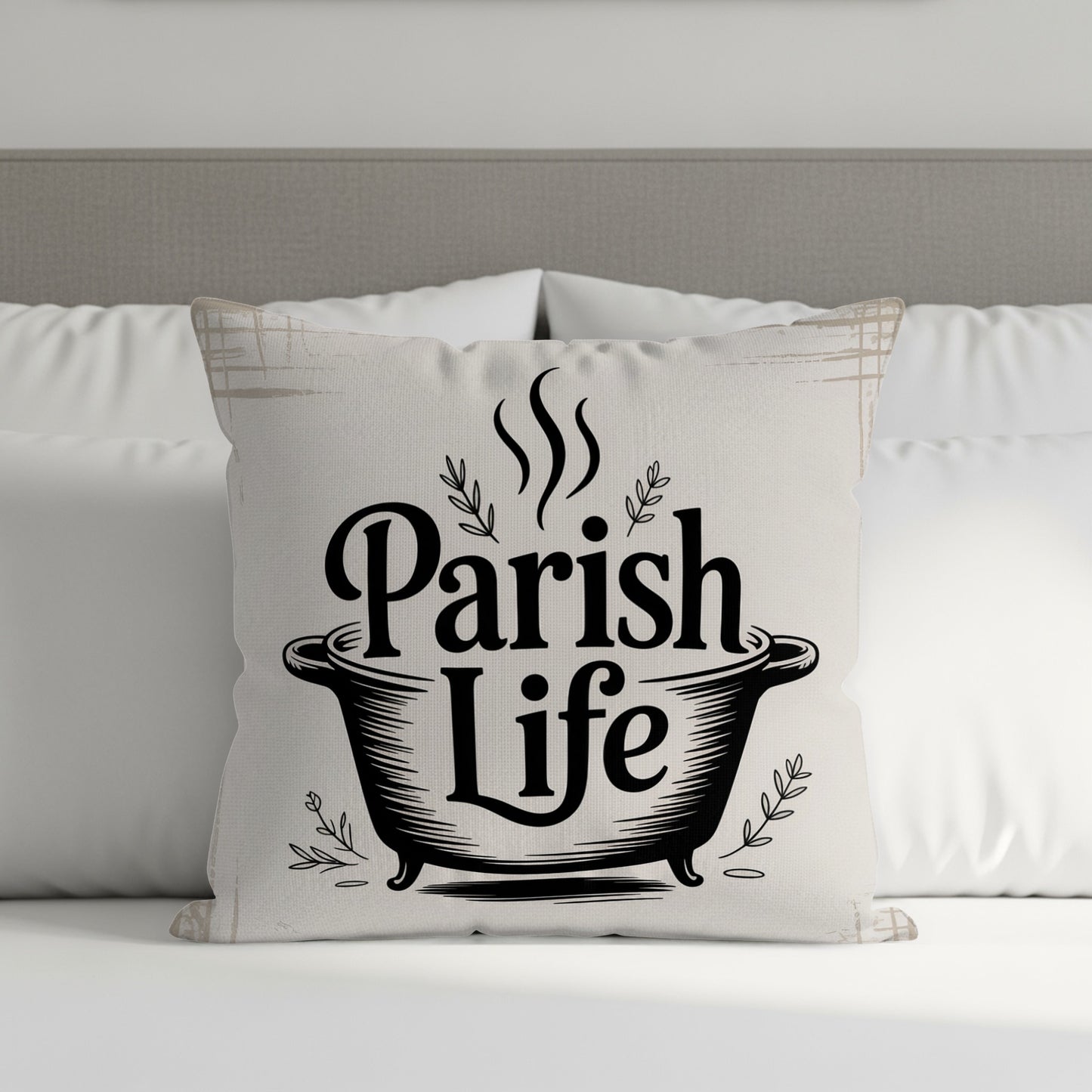 Parish Life Design Throw Pillow product