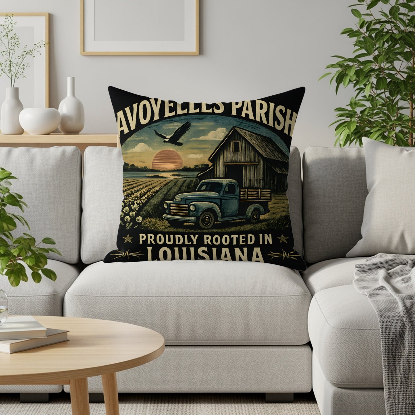 Avoyelles Parish Proudly Rooted Louisiana pillow product
